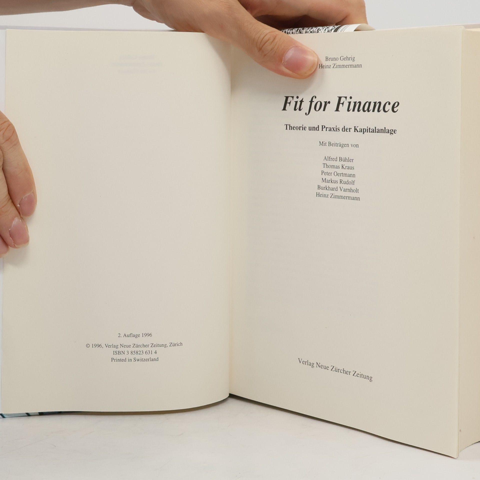Bruno Gehrig Fit for Finance