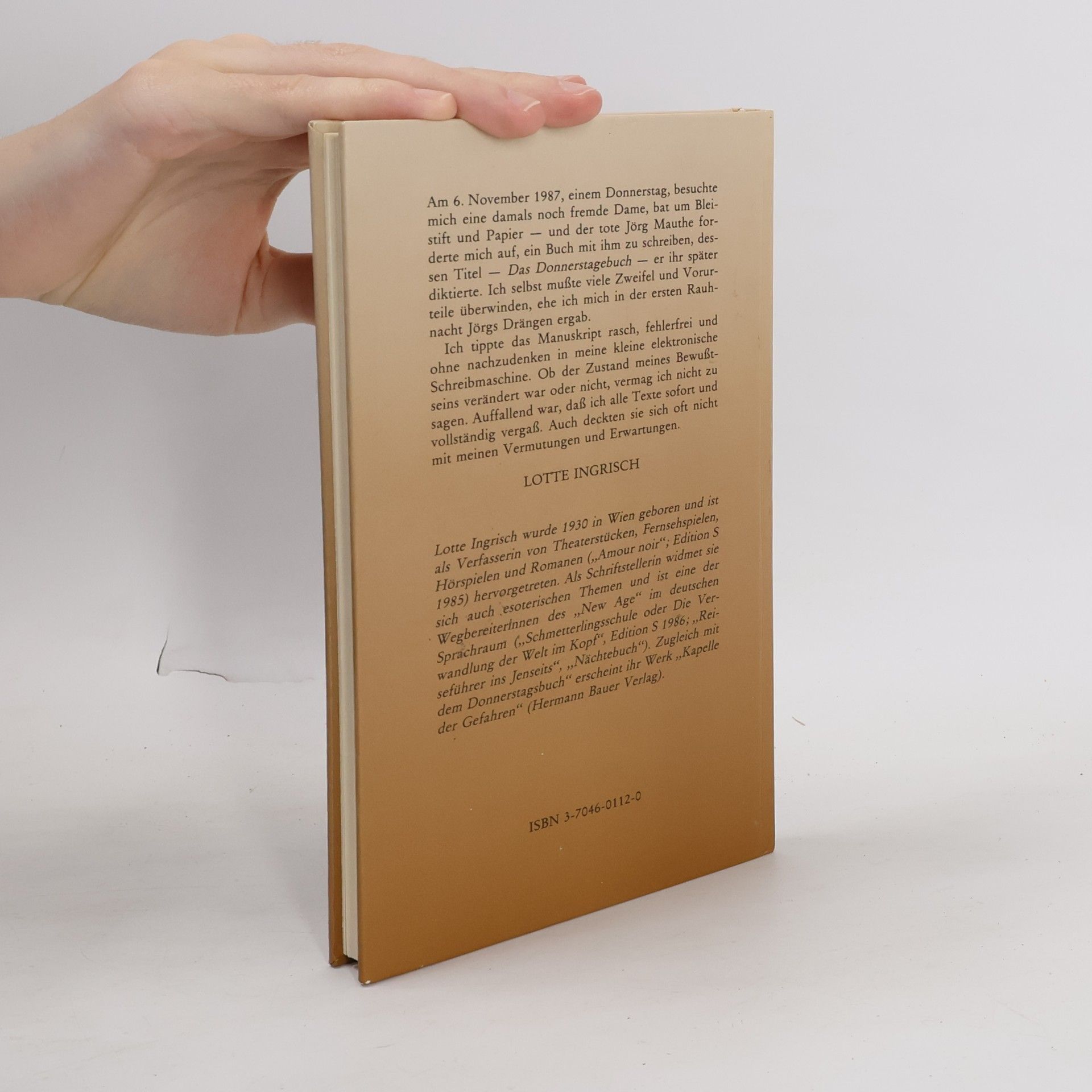 Lotte Ingrisch Das Donnerstage buch