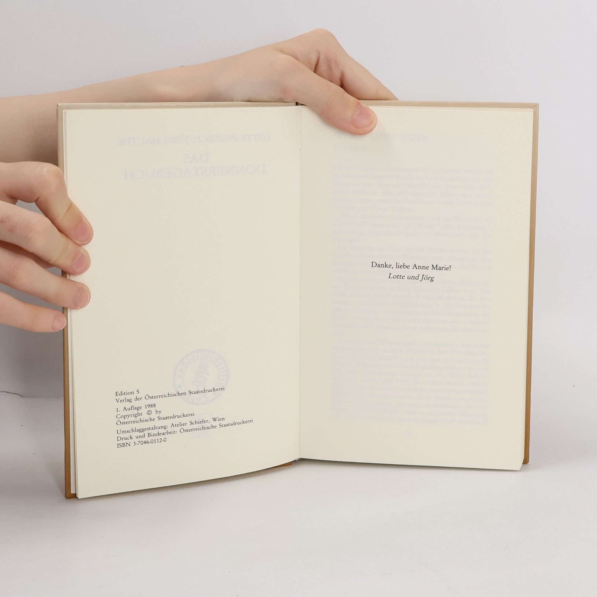 Lotte Ingrisch Das Donnerstage buch