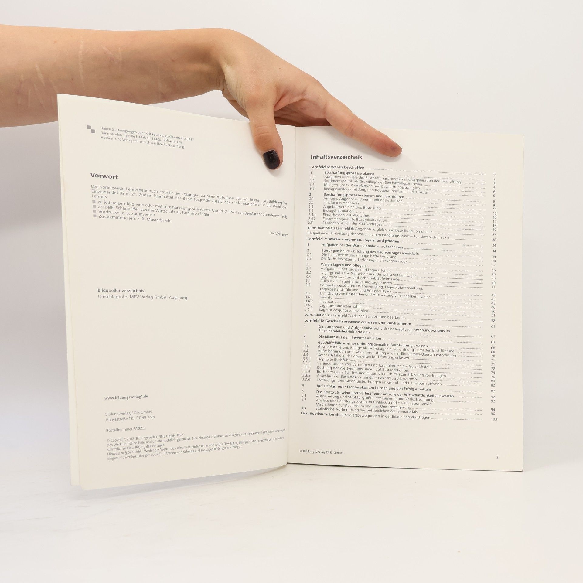 Collectif d'auteurs Ausbildung im Einzelhandel 2. Lehrerhandbuch