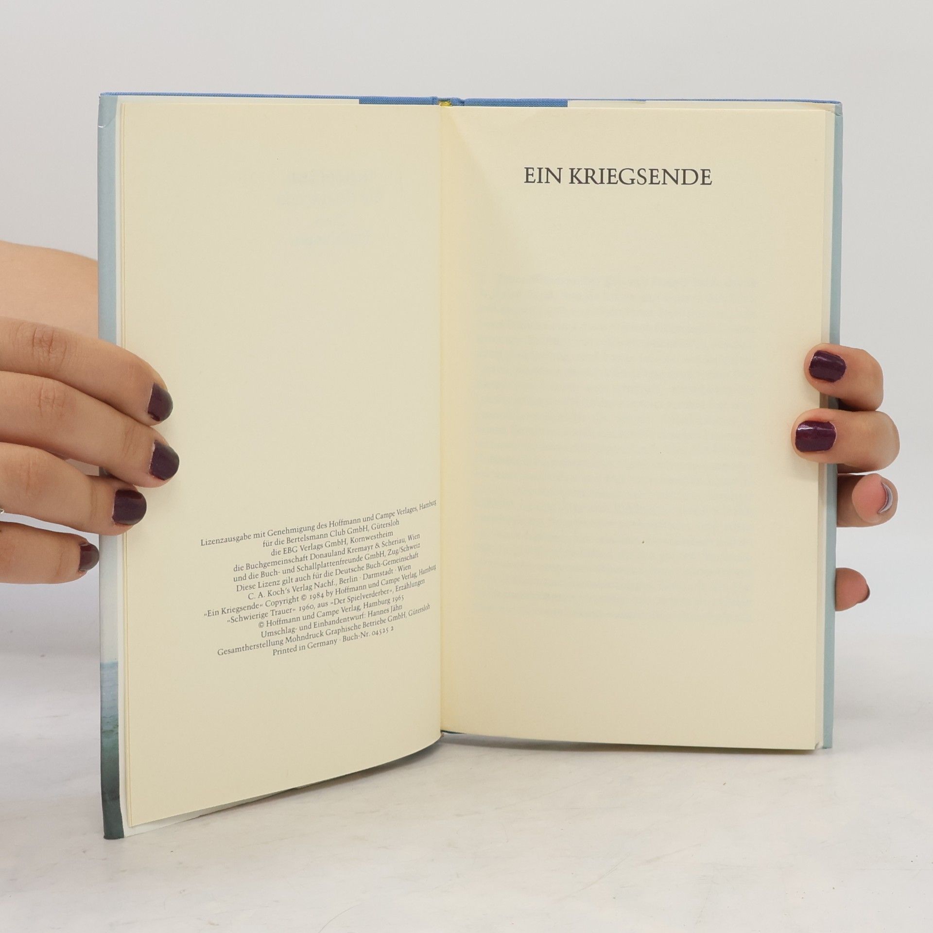 Siegfried Lenz Ein Kriegsende