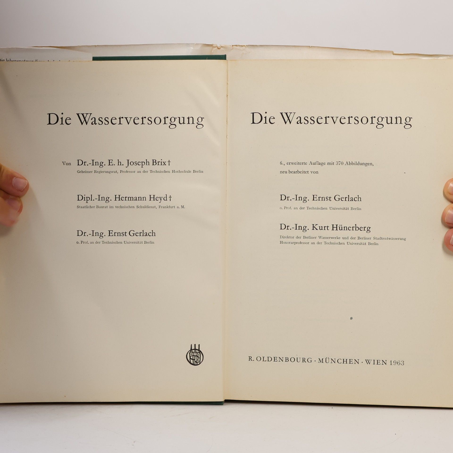 Joseph Brix Die Wasserversorgung