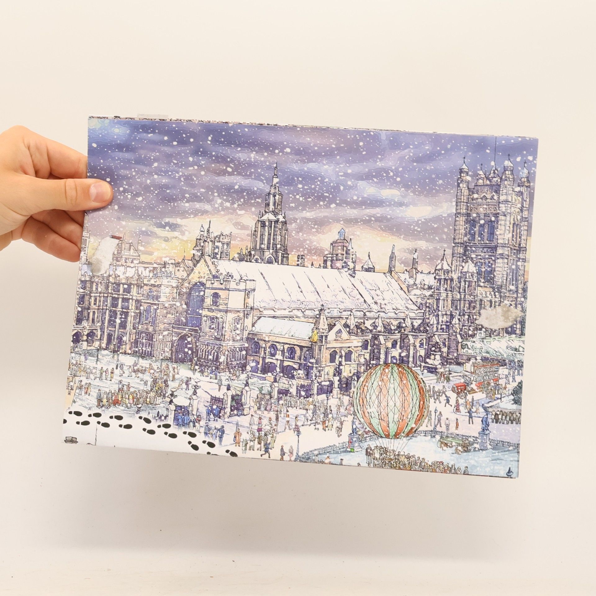 Gecko Keck Micro Crimes Adventskalender – Sherlock Holmes und die Blutspuren im Schnee. Mit XXL-Wimmelposter und Stickern durch London