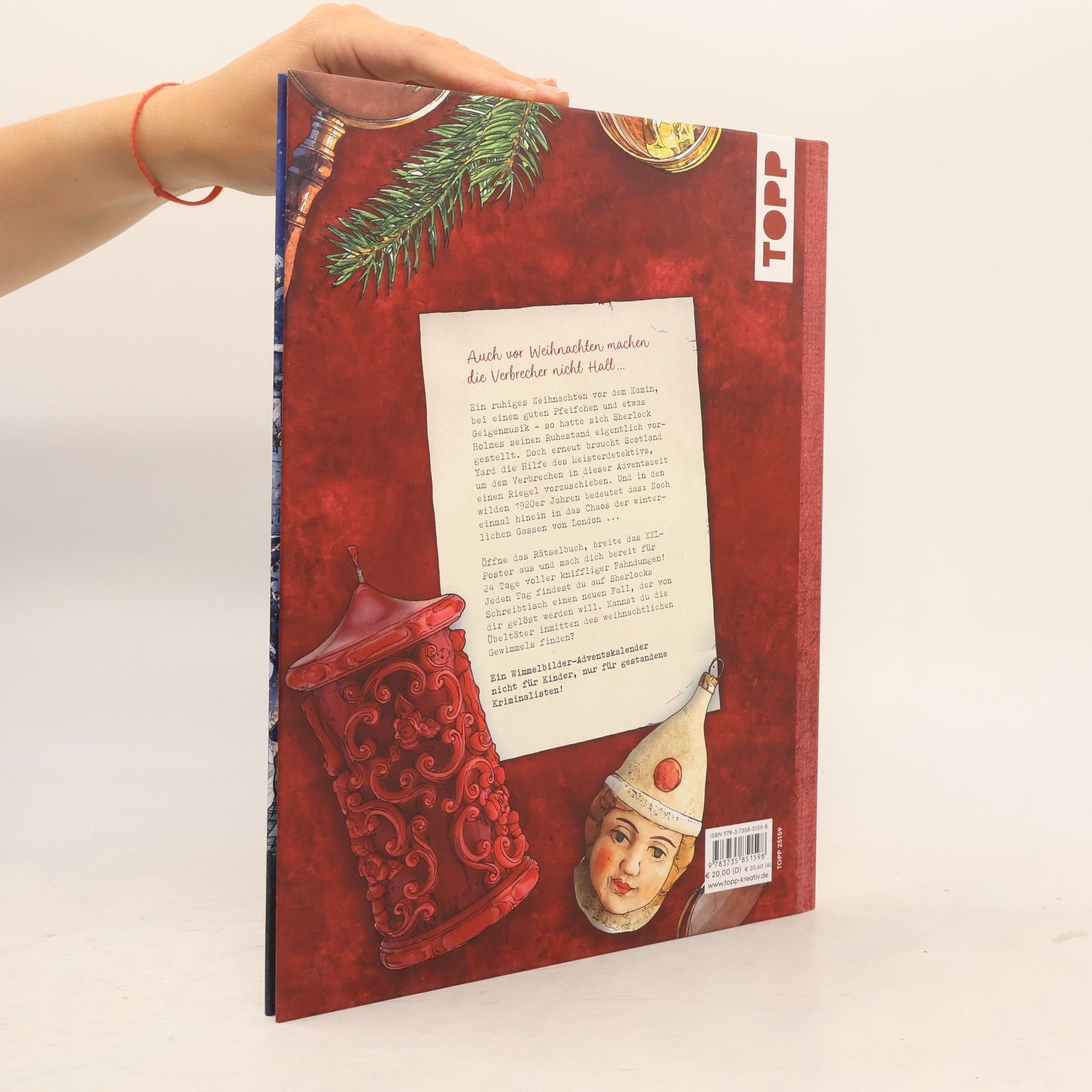 Gecko Keck Micro Crimes Adventskalender – Sherlock Holmes und die Blutspuren im Schnee. Mit XXL-Wimmelposter und Stickern durch London