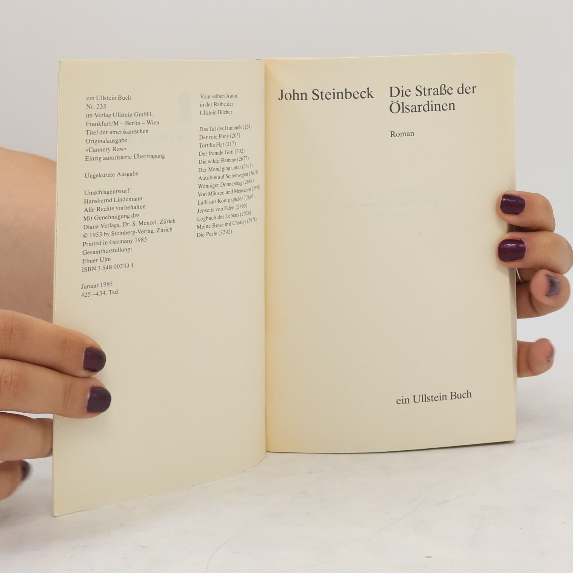 John Steinbeck Die Straße der Ölsardinen