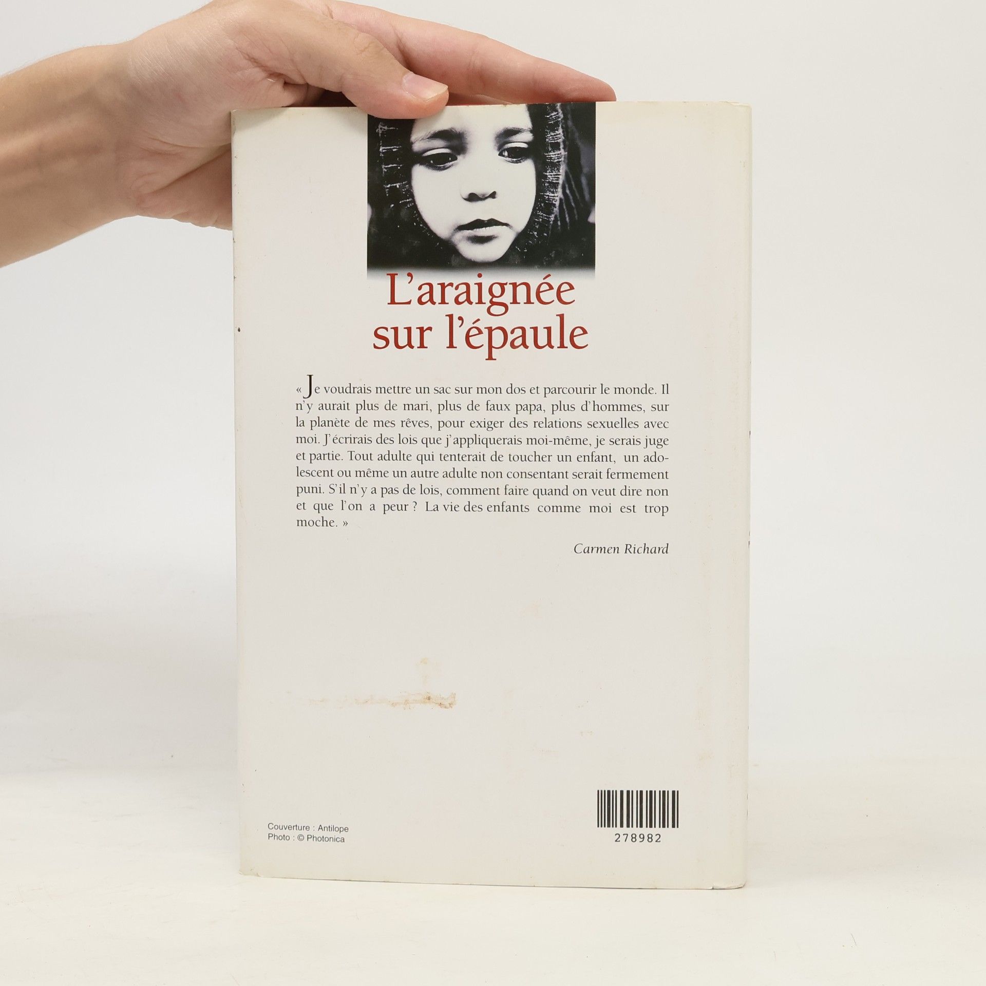 Carmen Richard L'araignée sur l'épaule