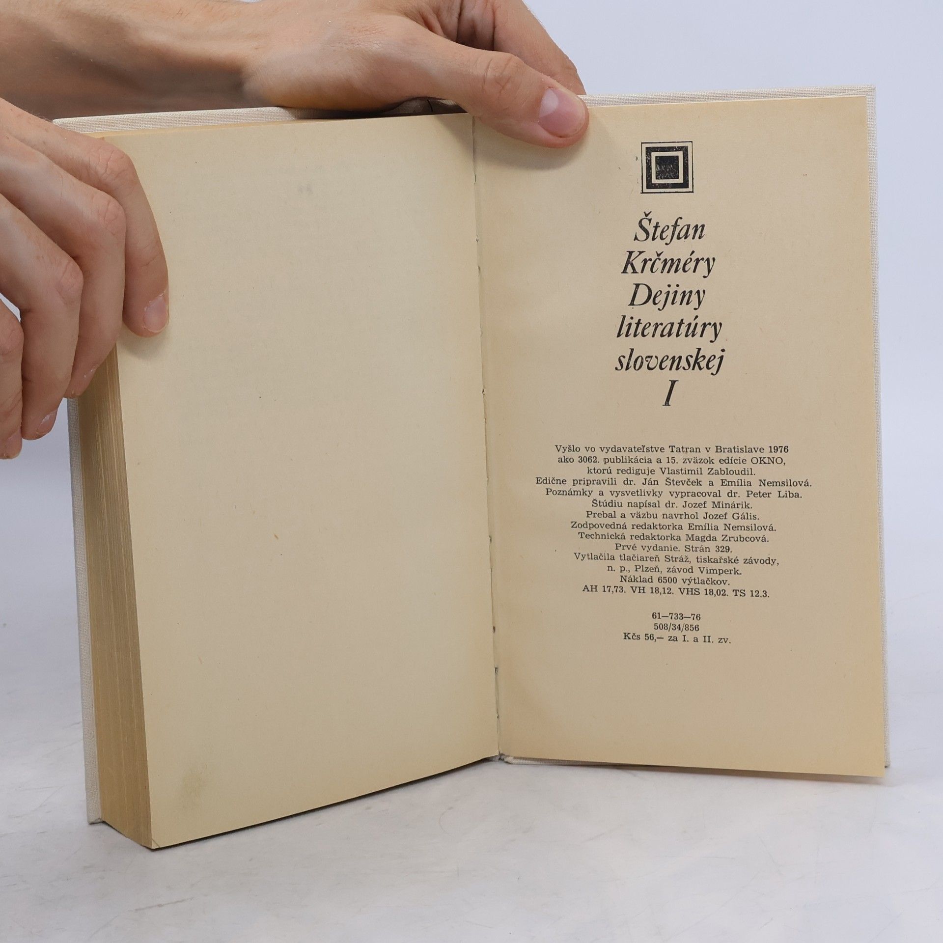 Štefan Krčméry Dejiny literatúry slovenskej I.