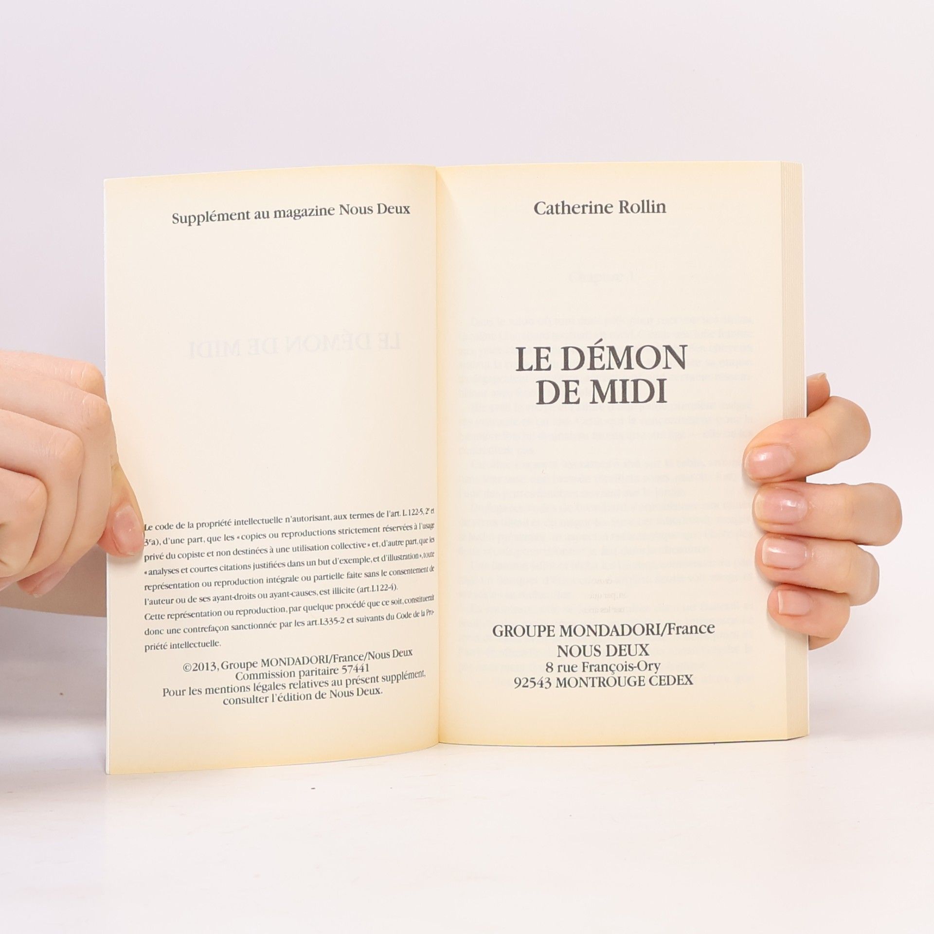 Catherine Rollin Le démon de midi