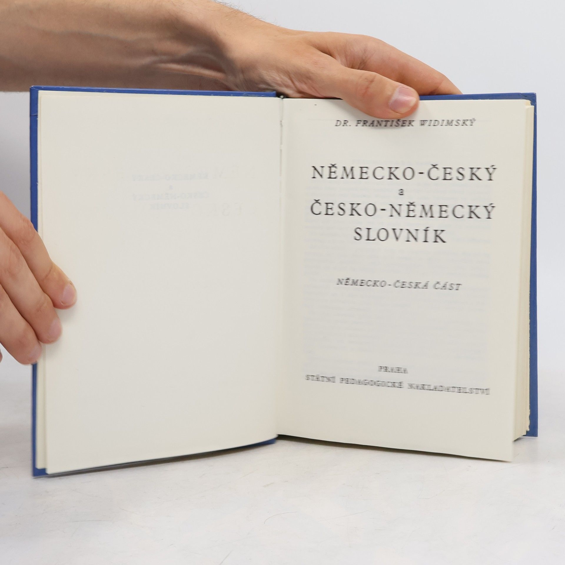 František Widimský Německo-český a česko-německý slovník. Část německo-česká