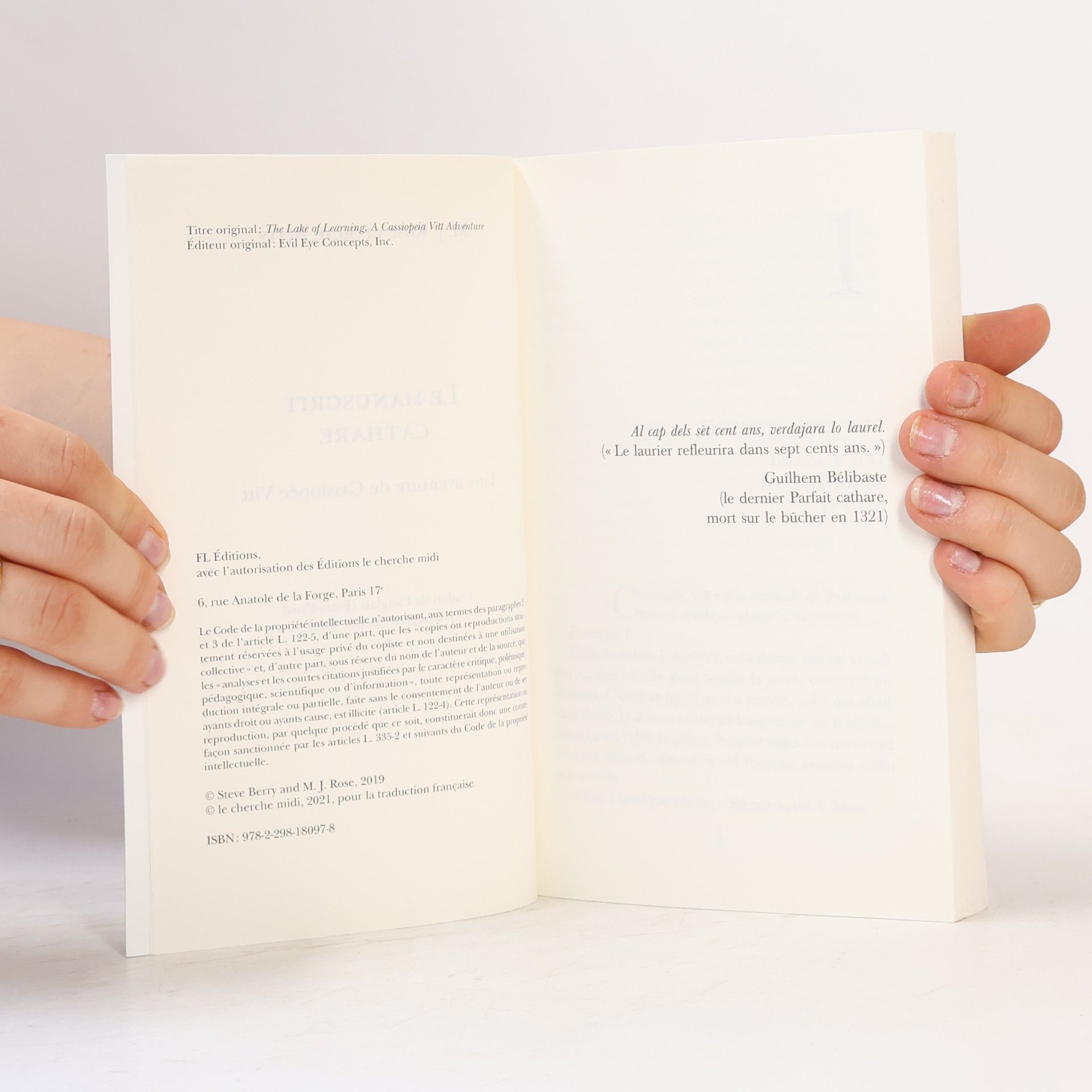 Steve Berry Le Manuscrit Cathare