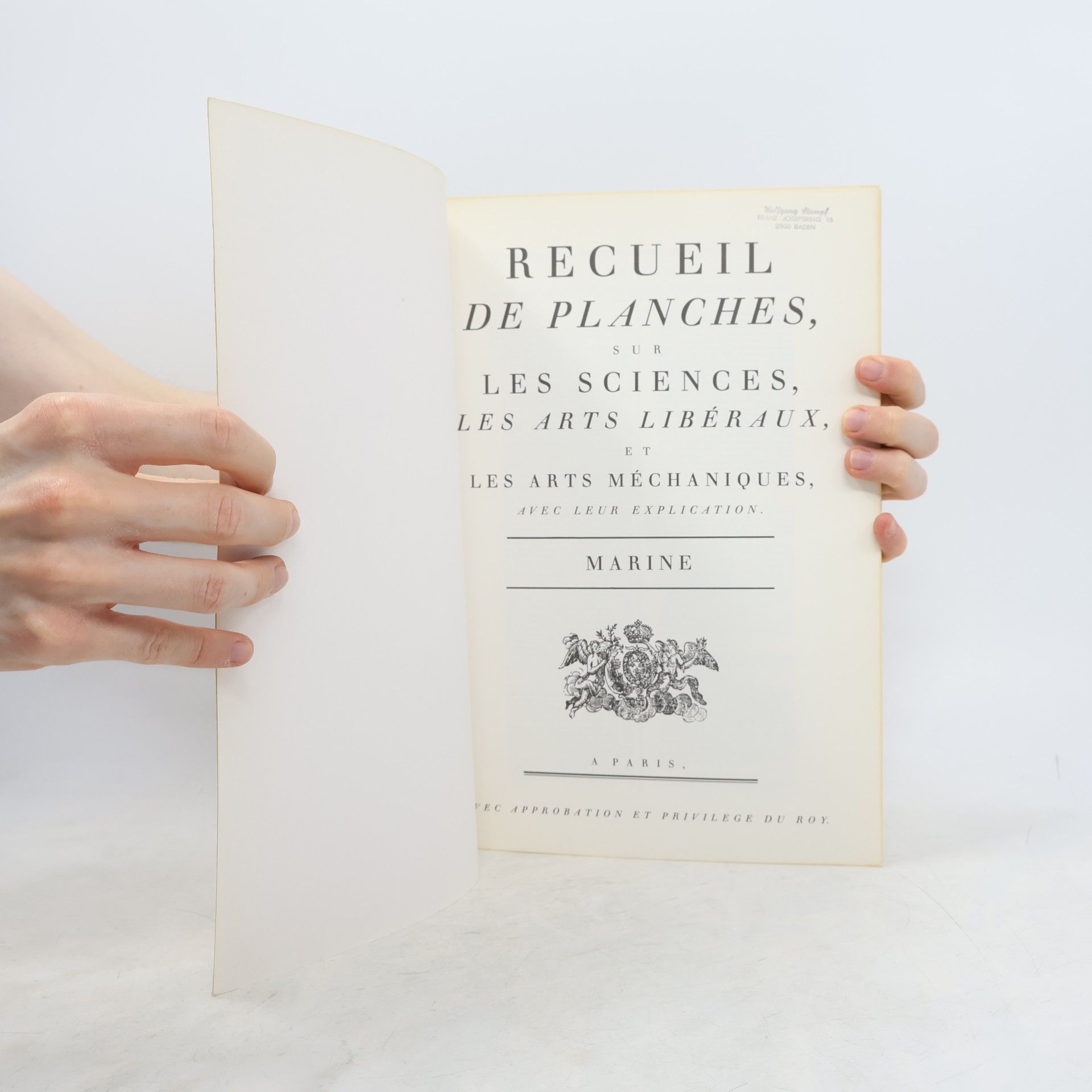 Diderot L'Encyclopédie Diderot et D'Alembert: Marine