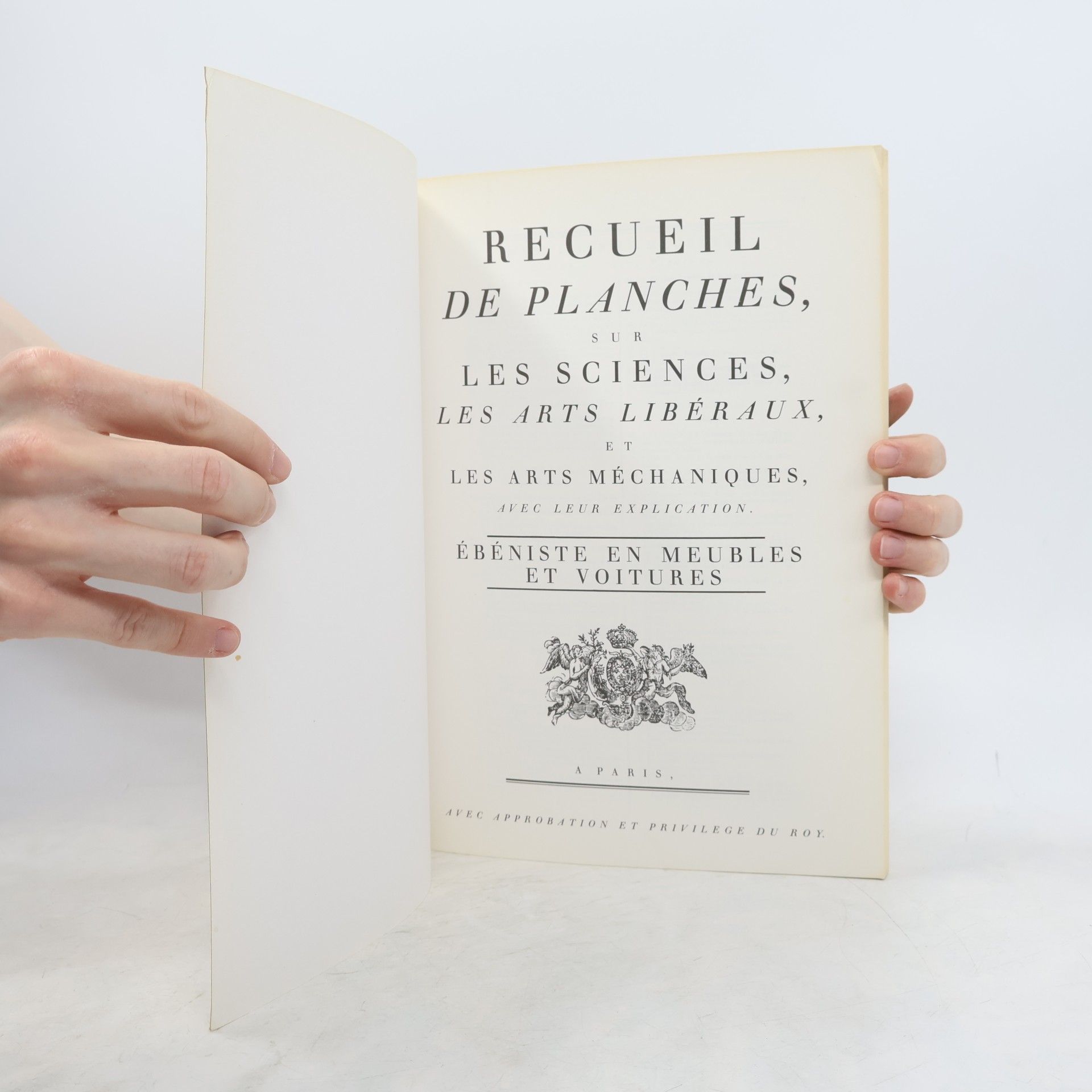 Diderot L'Encyclopédie Diderot et D'Alembert: Ébéniste: Meubles et Voitures