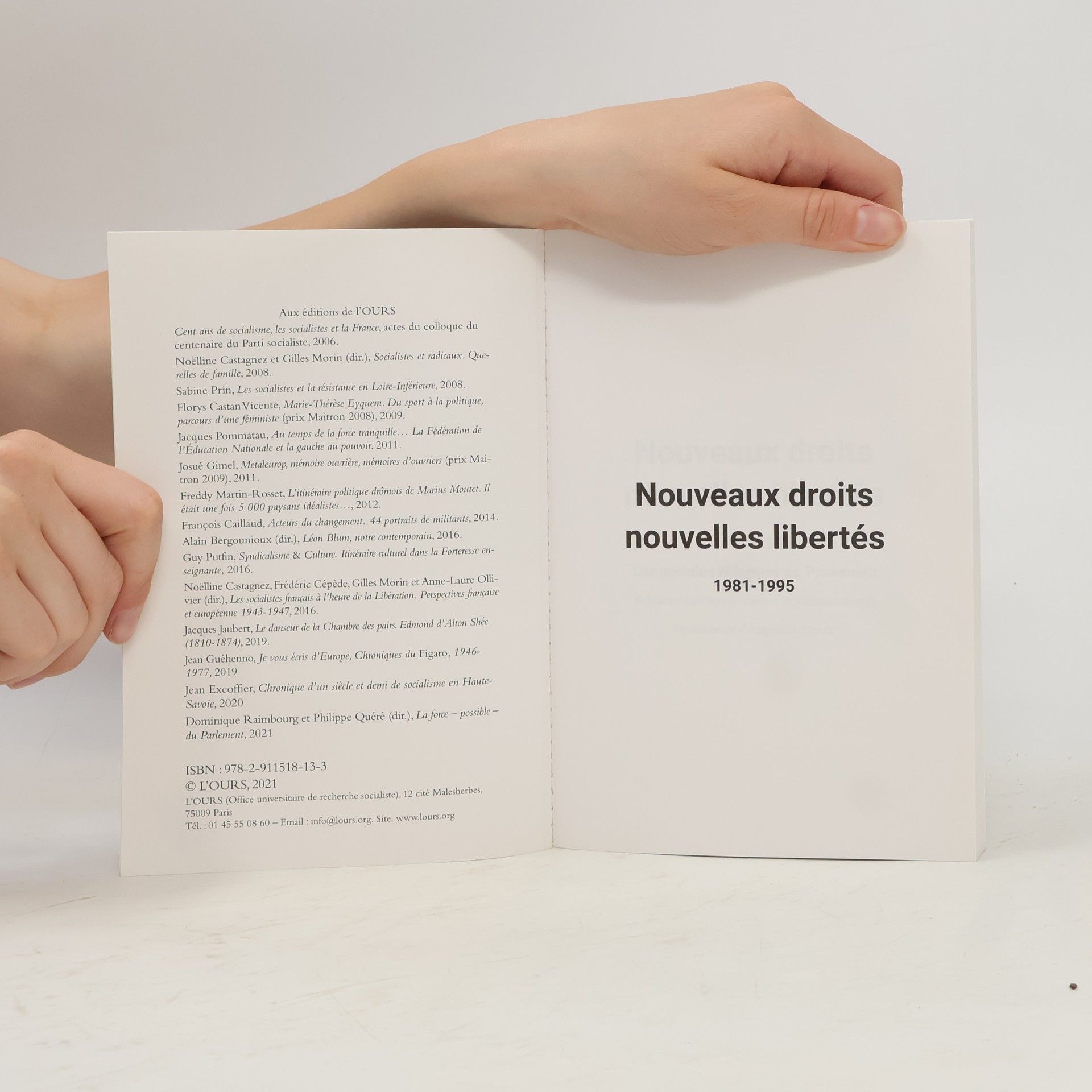 Autorenkollektiv Nouveaux droits nouvelles libertés: 1981-1995