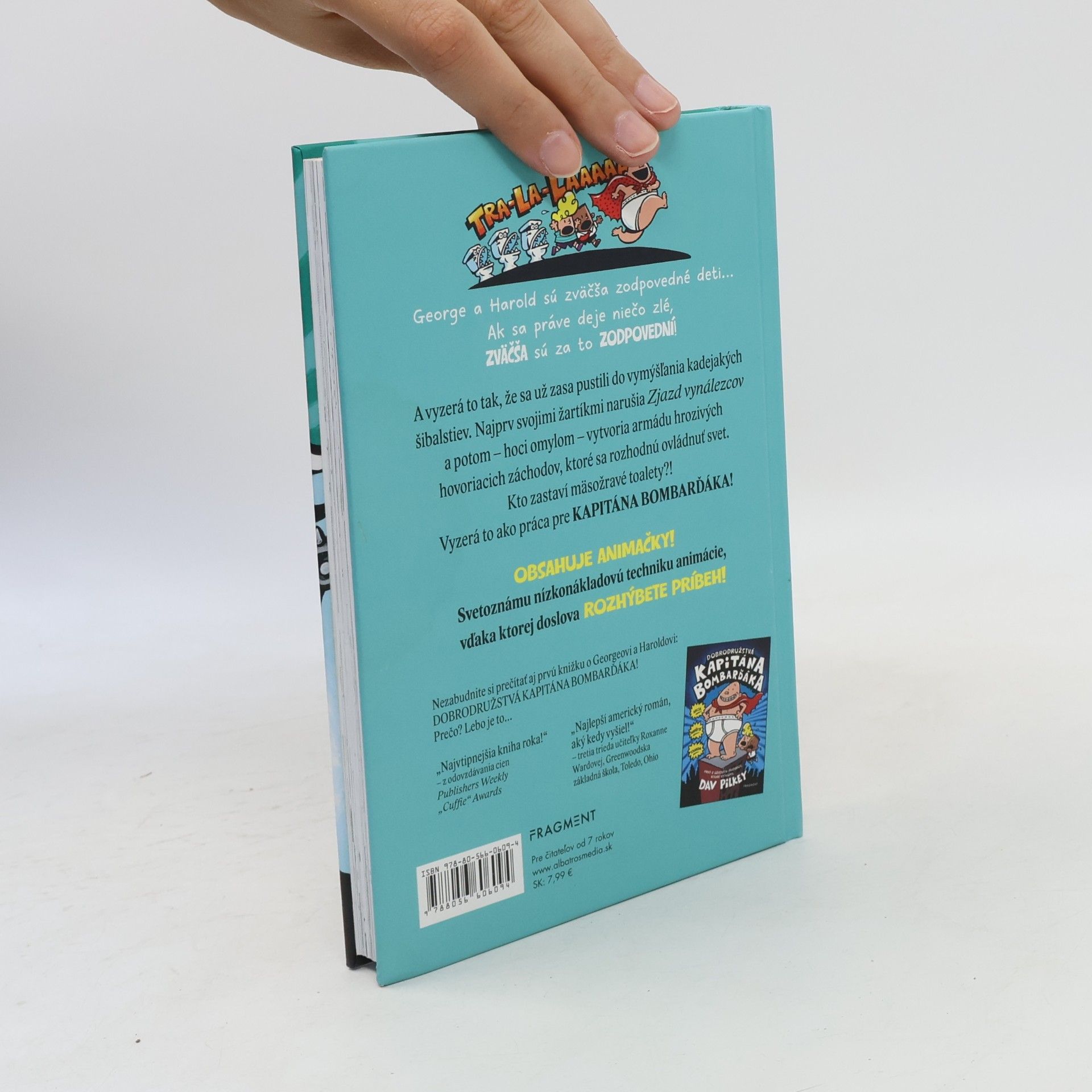 Dav Pilkey Kapitán Bombarďák a útok hovoriacich záchodov