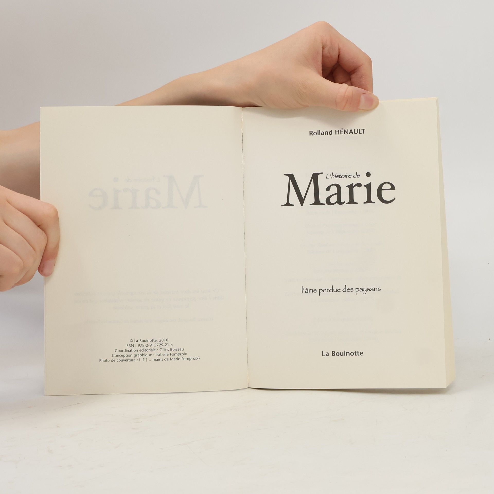 Rolland Hénault L'histoire de Marie