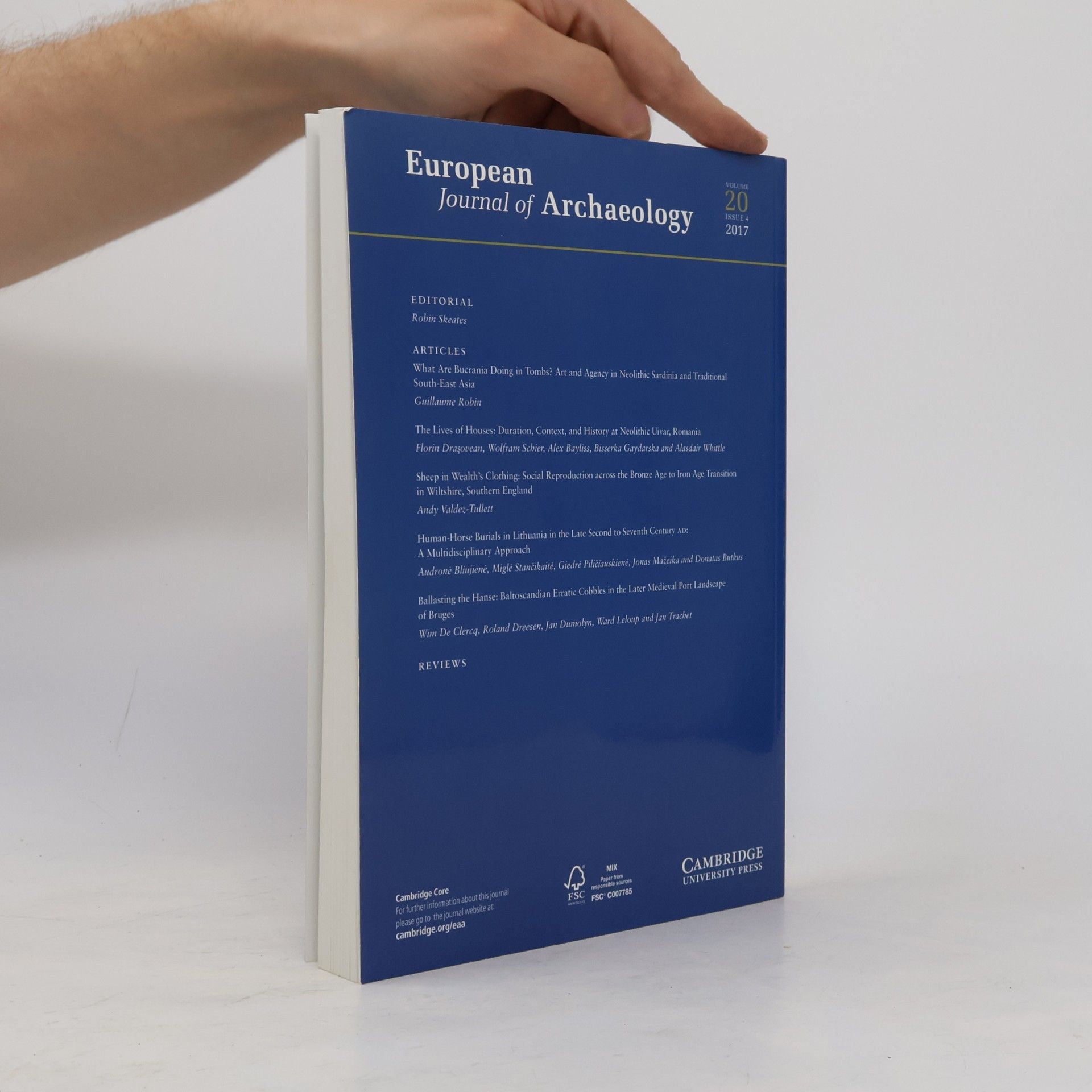 Autorenkollektiv European Journal of Archaeology. Vol. 20, Issue 4