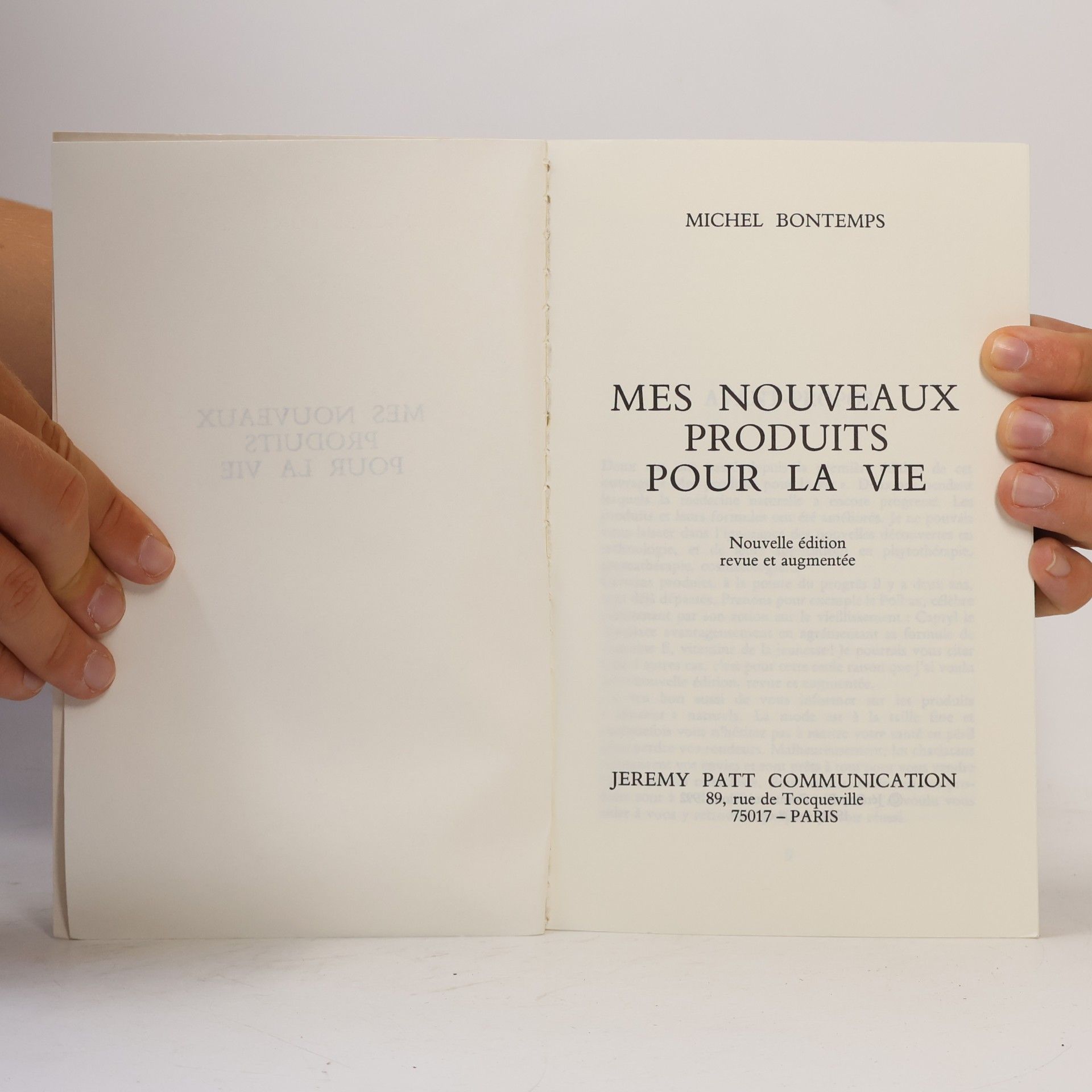 Michel Bontemps Mes produits pour la vie