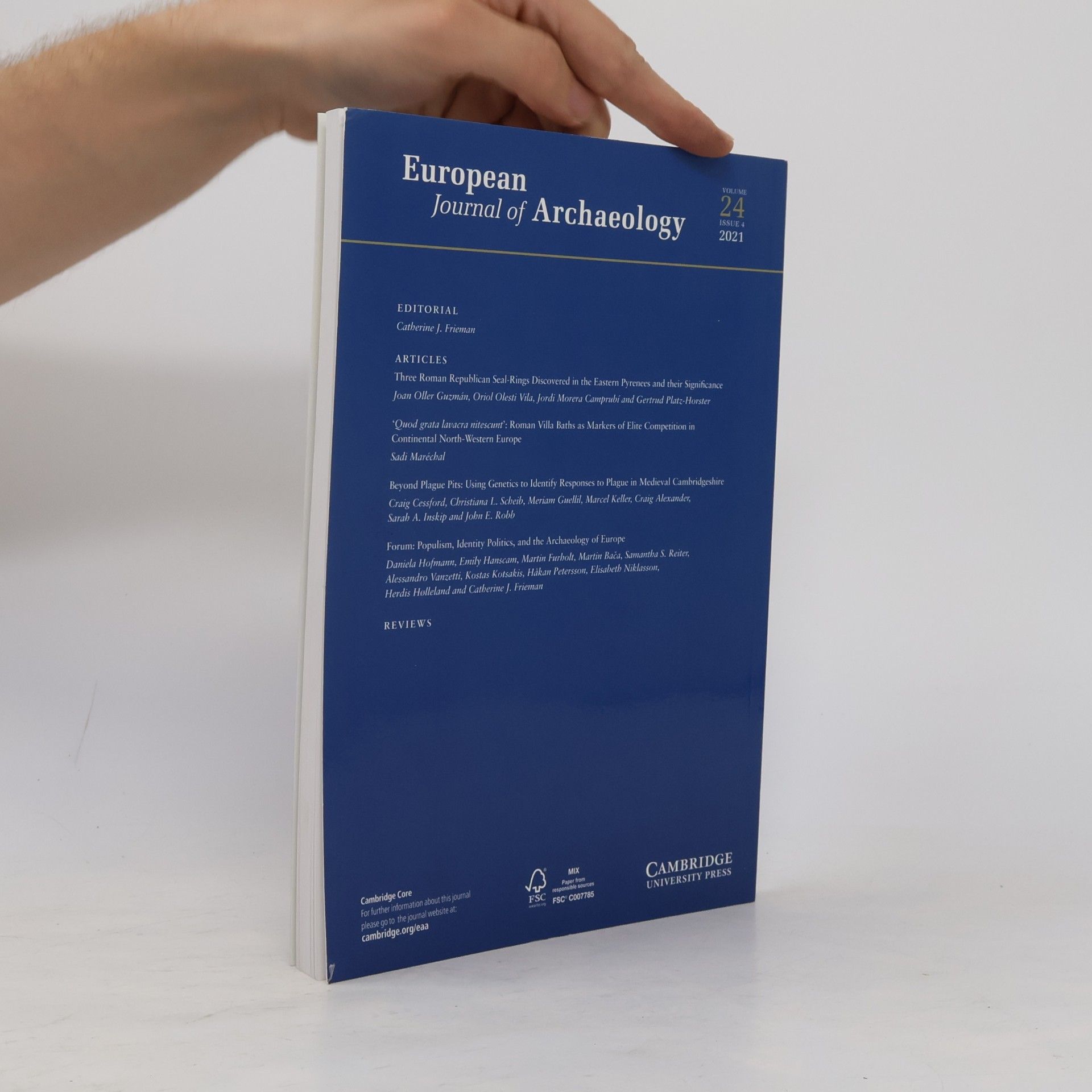 Autorenkollektiv European Journal of Archaeology. Vol. 24. Issue 4