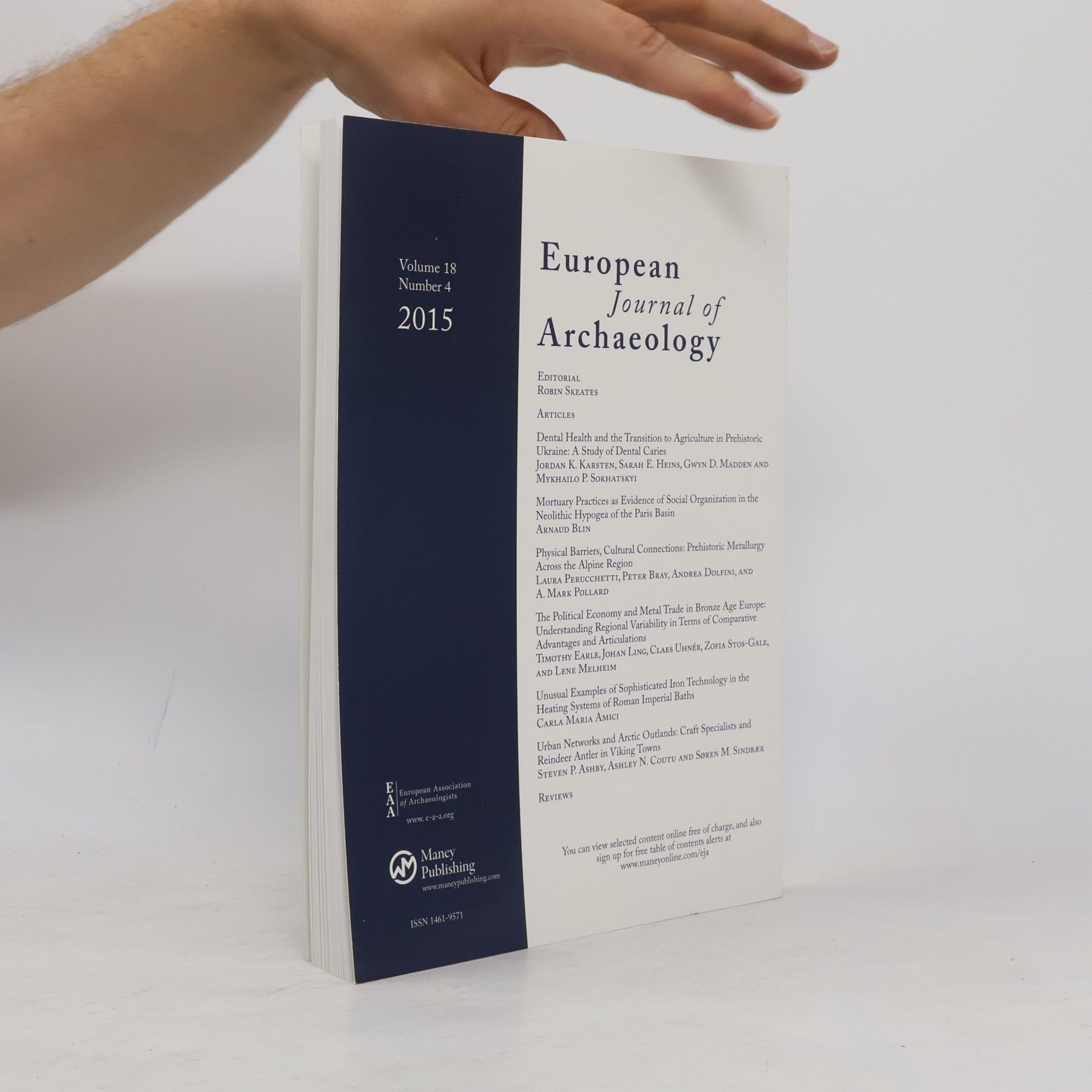 Autorenkollektiv European Journal of Archaeology. Volume 16, Number 4
