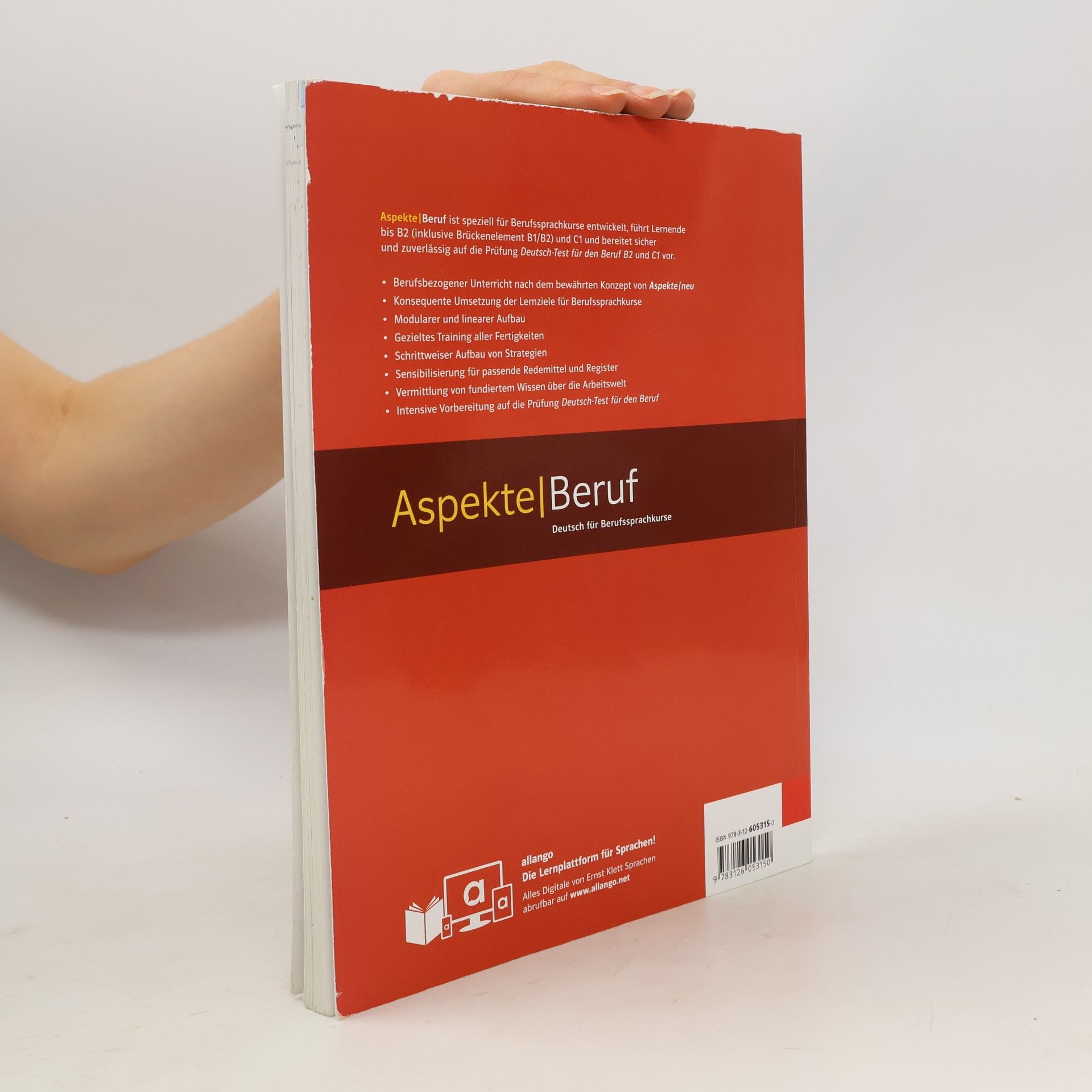Aspekte Beruf B1/B2 Brückenelement – Hybride Ausgabe allango: Deutsch für Berufssprachkurse. Kurs- und Übungsbuch mit Audios inklusive Lizenzschlüssel allango (24 Monate)