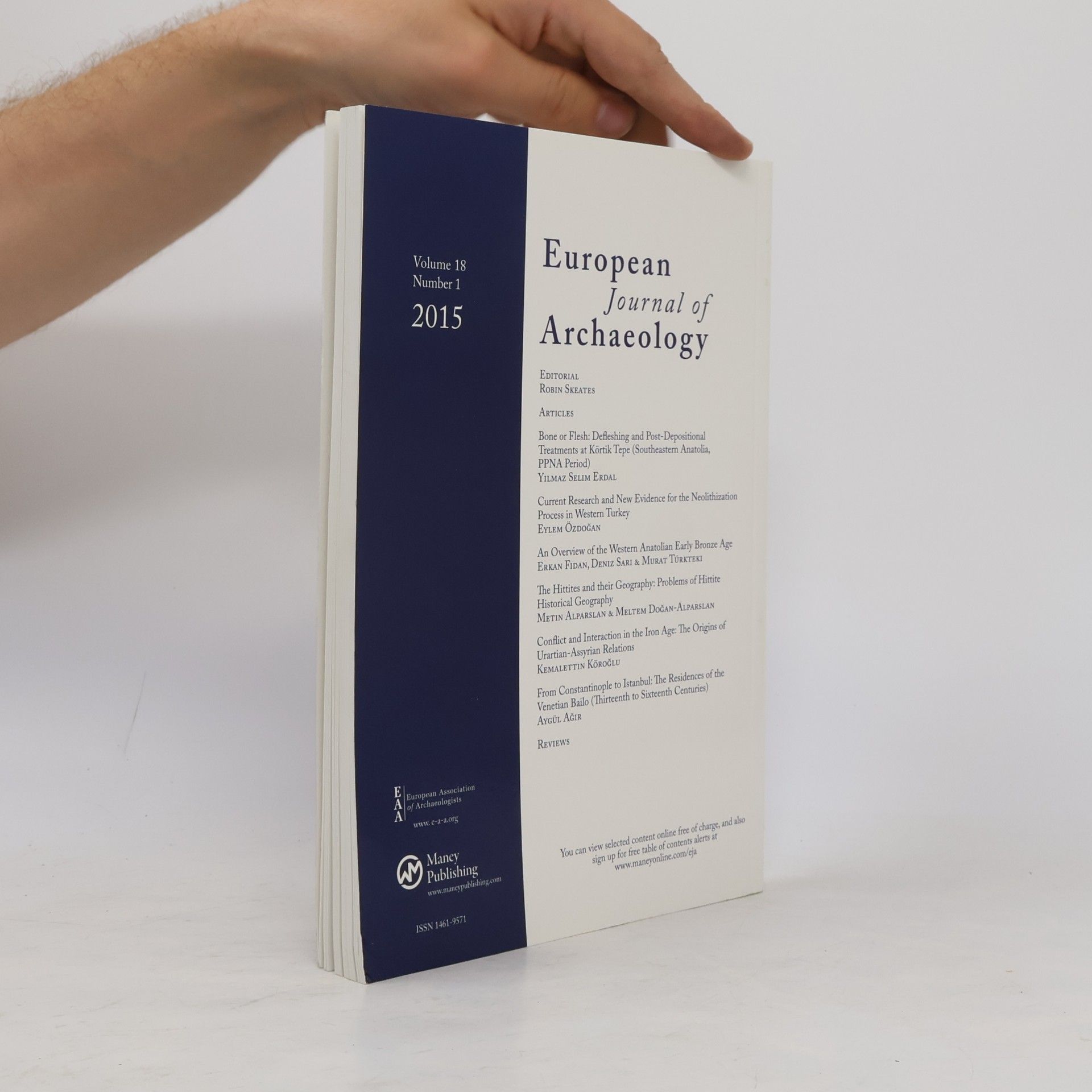 Various authors European Journal of Archaeology. Volume 18, Number 1