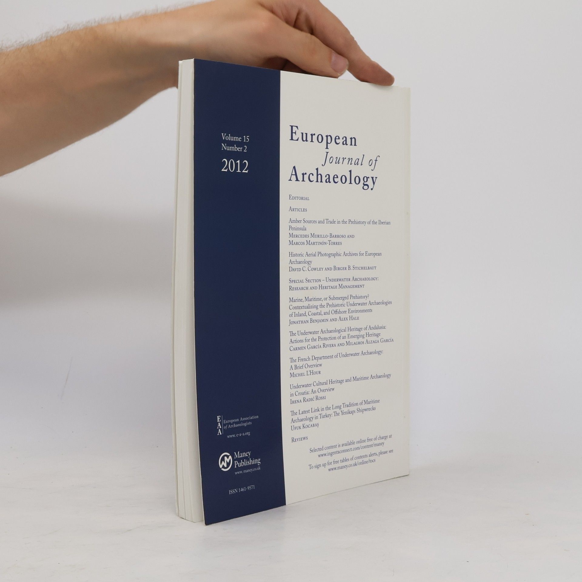 Various authors European Journal of Archaeology. Vol. 15. Number 2