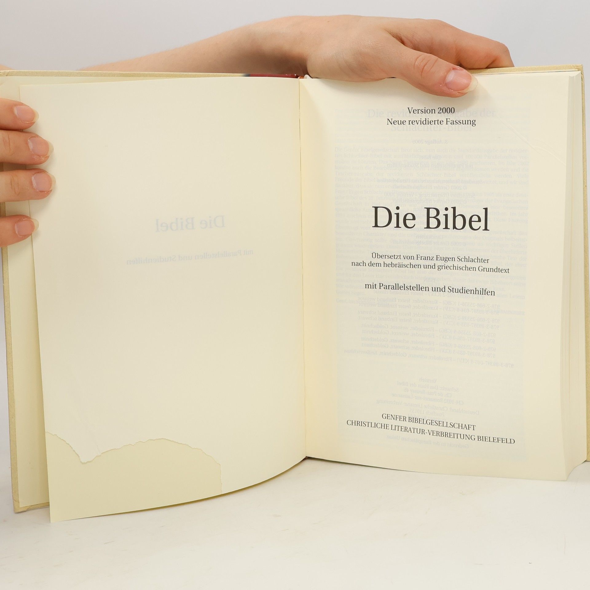 Franz Eugen Schlachter Die Bibel