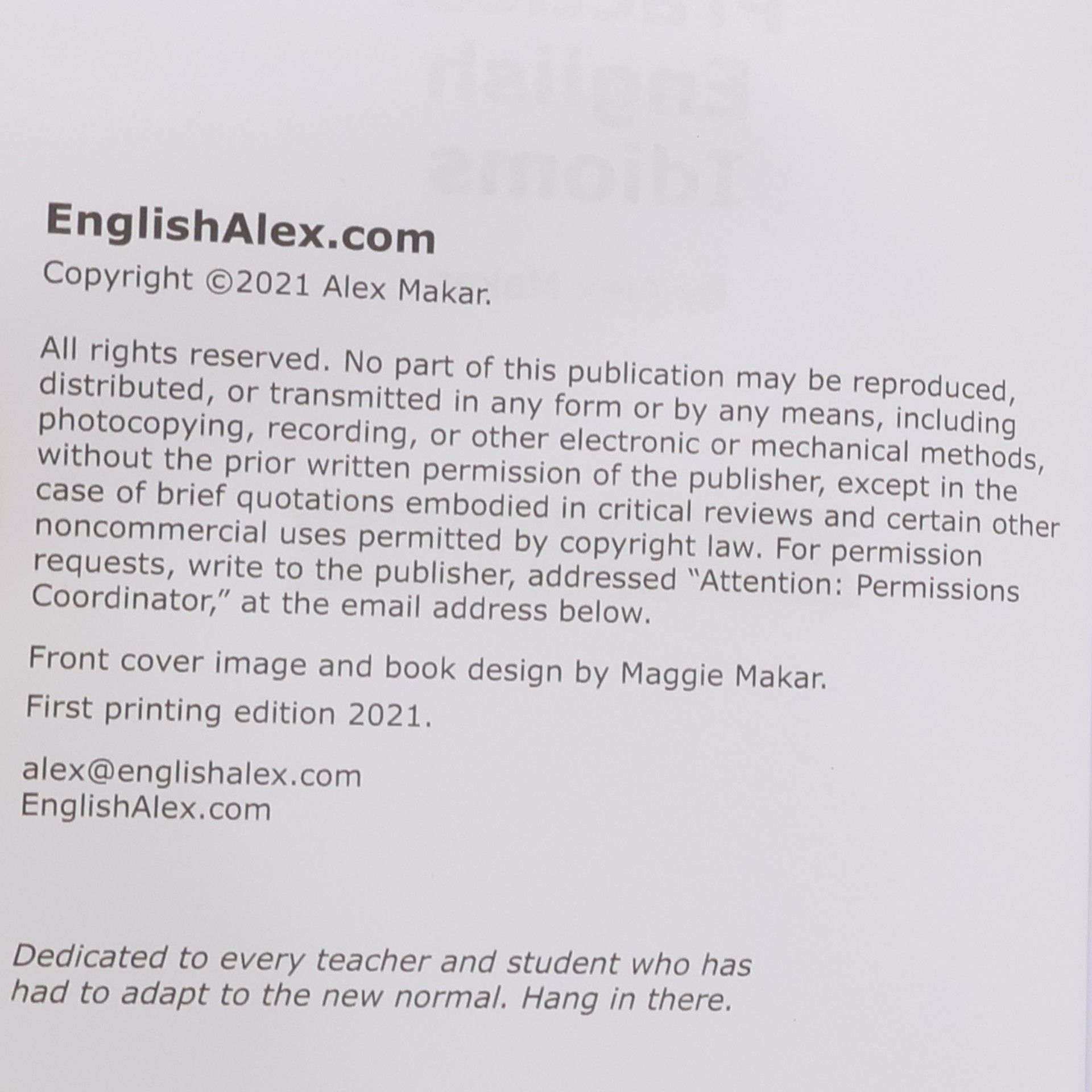 Alex Makar Practical English Series: 200 Practical English Idioms