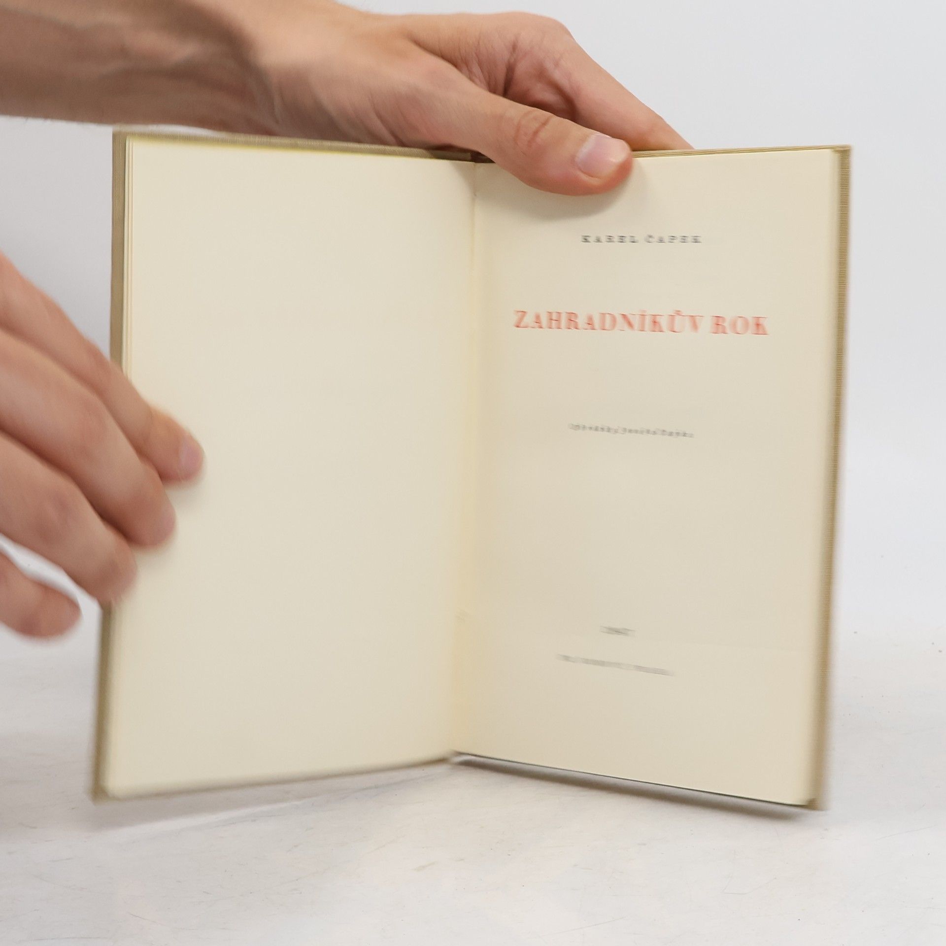 Karel Čapek Zahradníkův rok