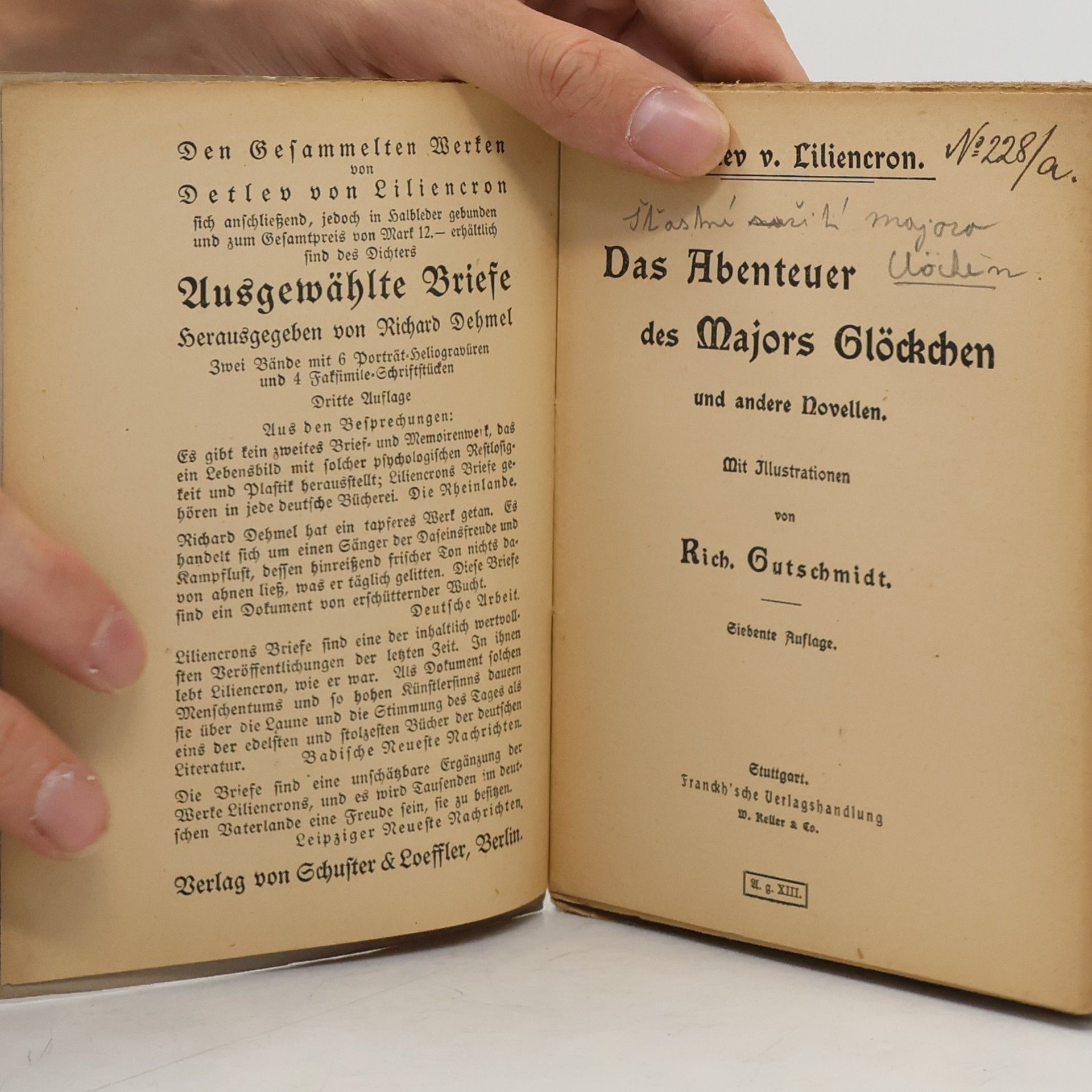 Richard Gutschmidt Das Abenteuer des Majors Glöckchen