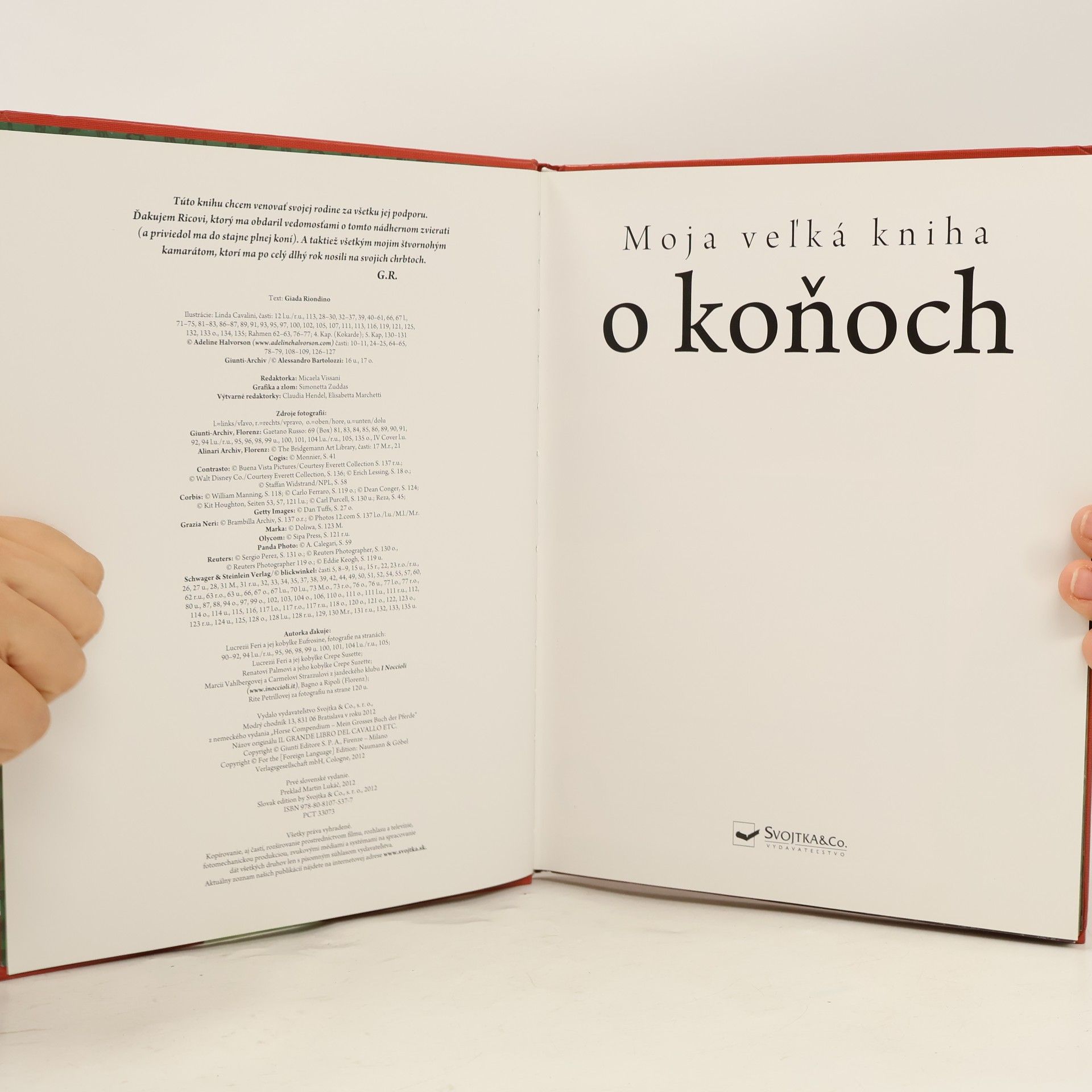 Giada Riondino Moja veľká kniha o koňoch