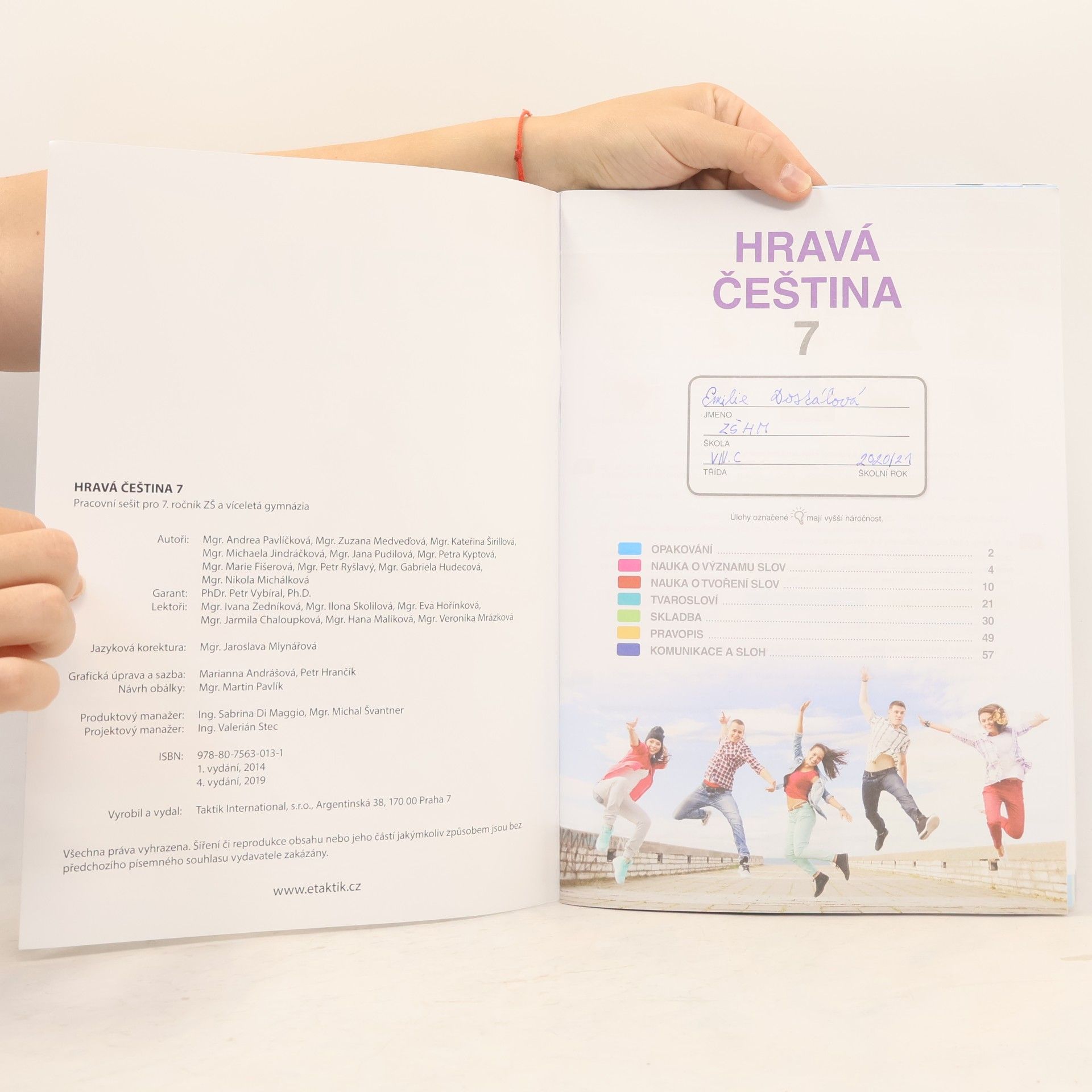 Marie Fišerová Hravá čeština 7 : pracovní sešit pro 7. ročník ZŠ a víceletá gymnázia