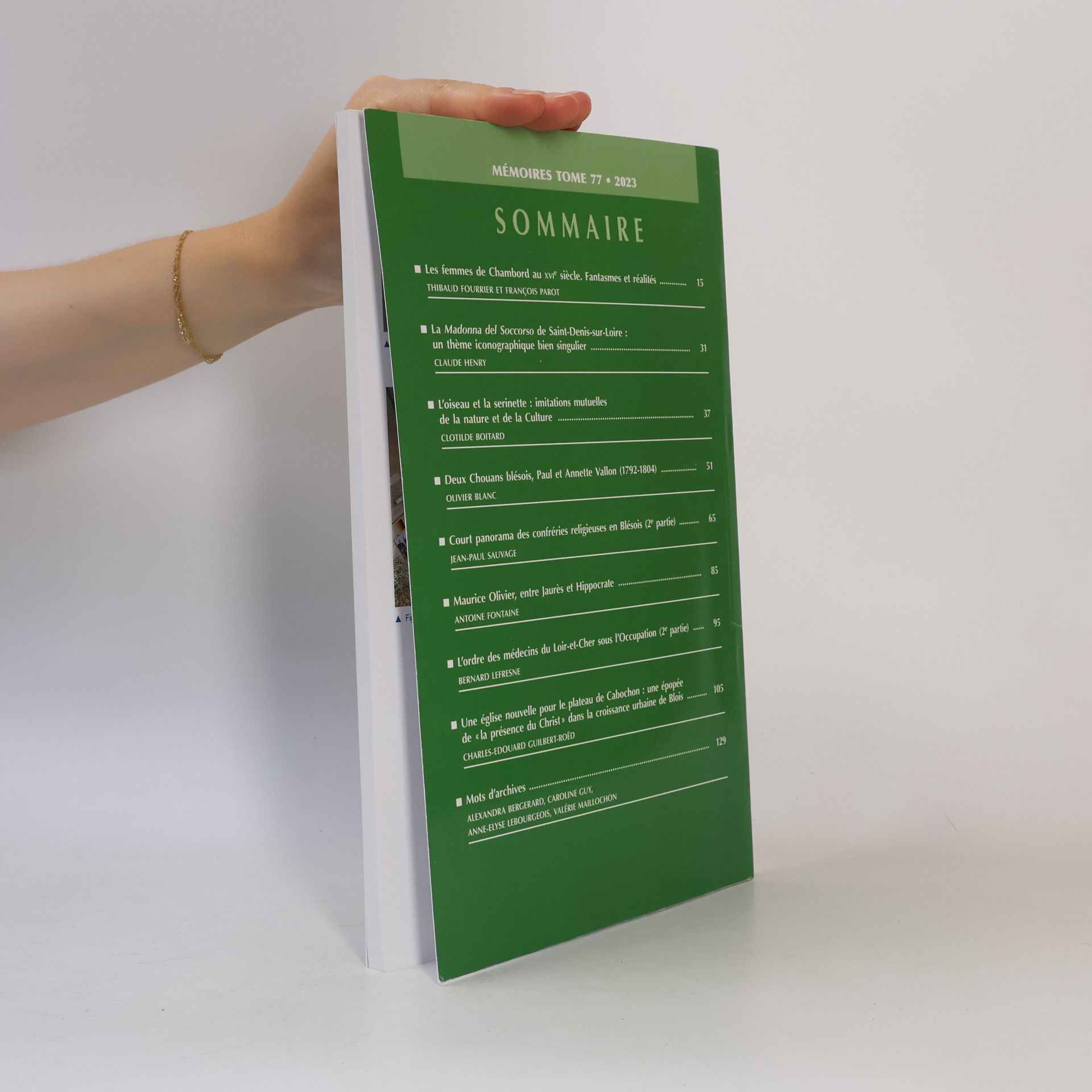 Autorenkollektiv Mémoires de la Société des Sciences et Lettres de Loir-et-Cher 77