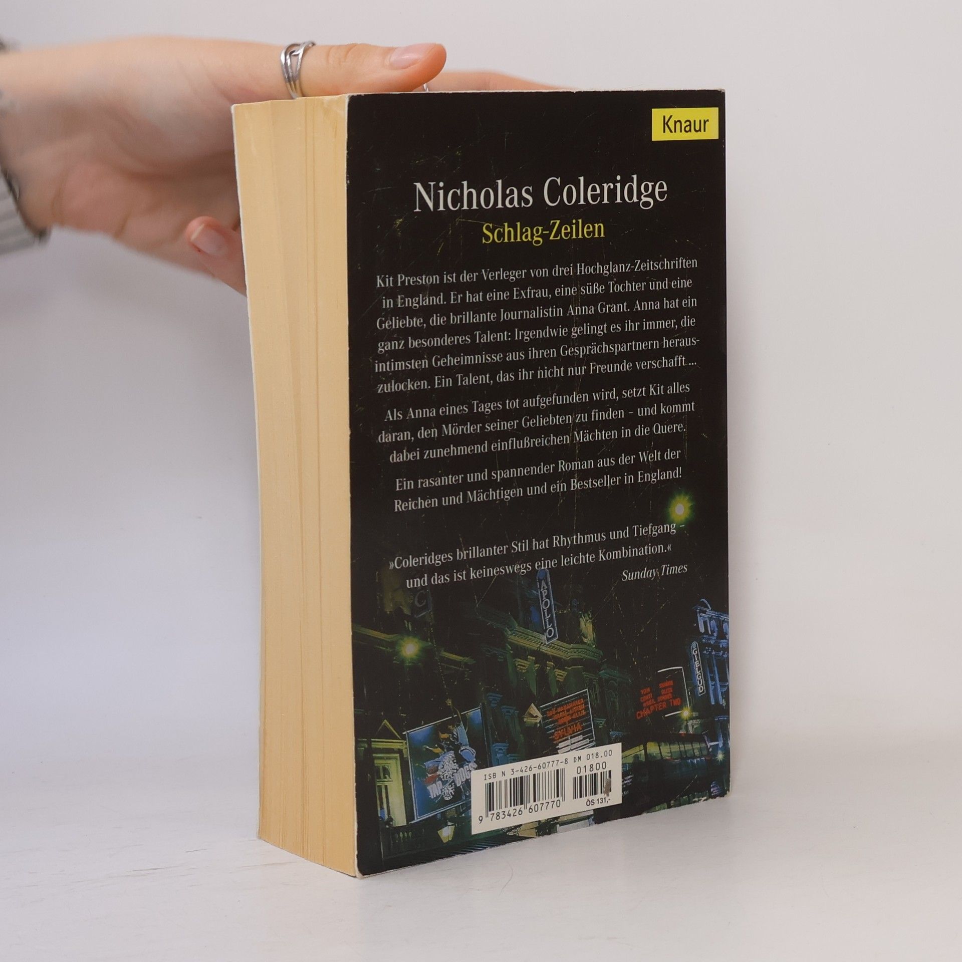 Nicholas Coleridge Schlag-Zeilen