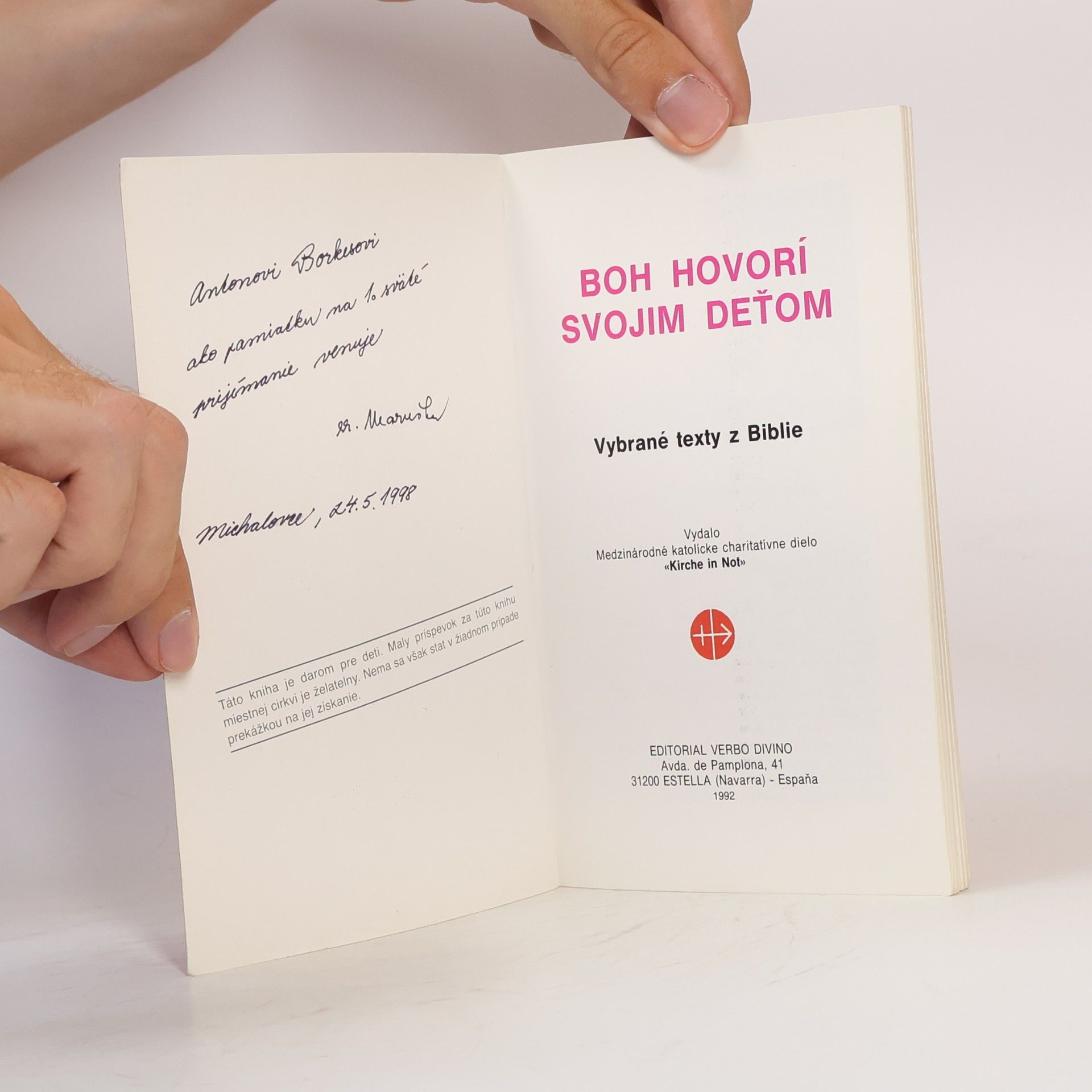 AA.VV. Boh hovorí svojim deťom. Vybrané texty z Biblie