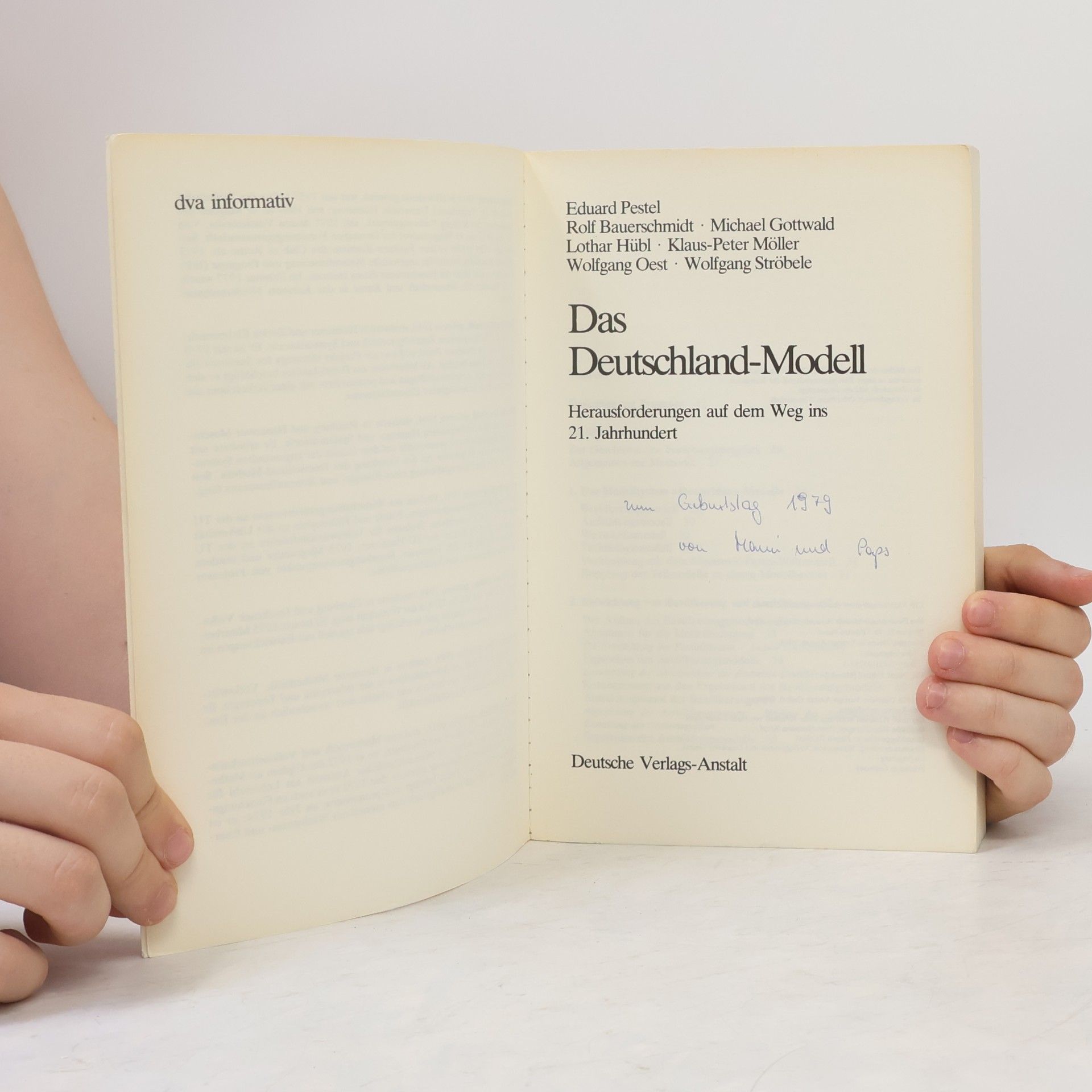Eduard Pestel Das Deutschland-Modell