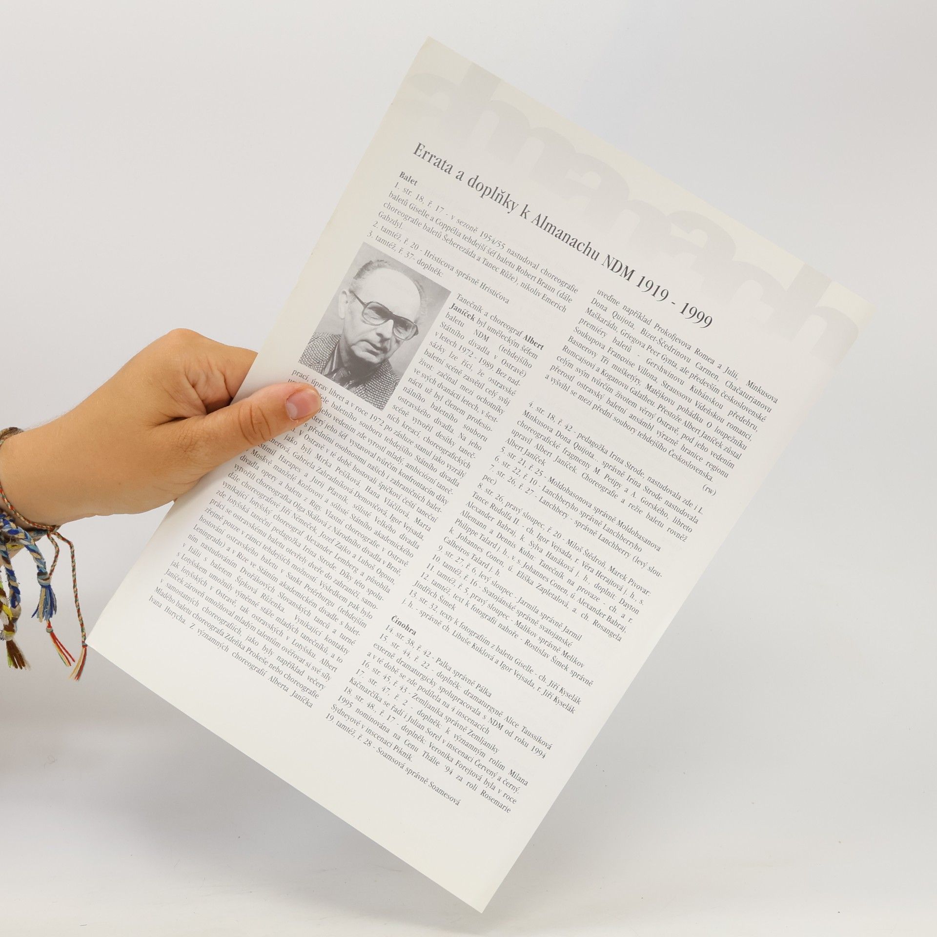 Autorenkollektiv 1919-1999 : almanach Národního divadla moravskoslezského 80 let Národního divadla v Ostravě