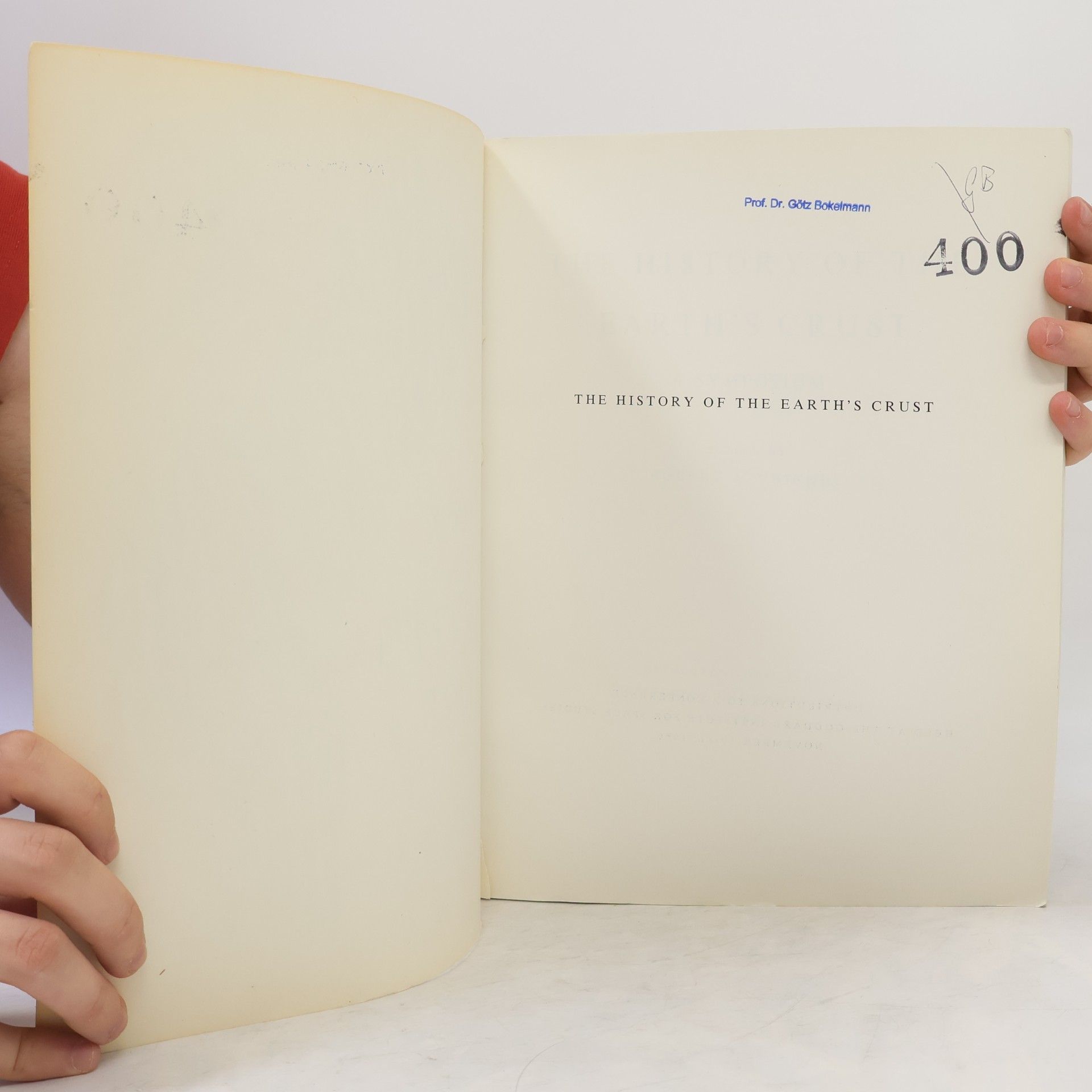Robert A. Phinney The History of the Earth's Crust