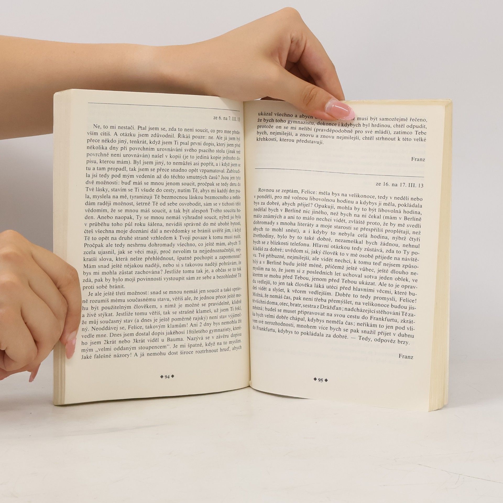 Franz Kafka Dopisy Felici: Výběr z listů