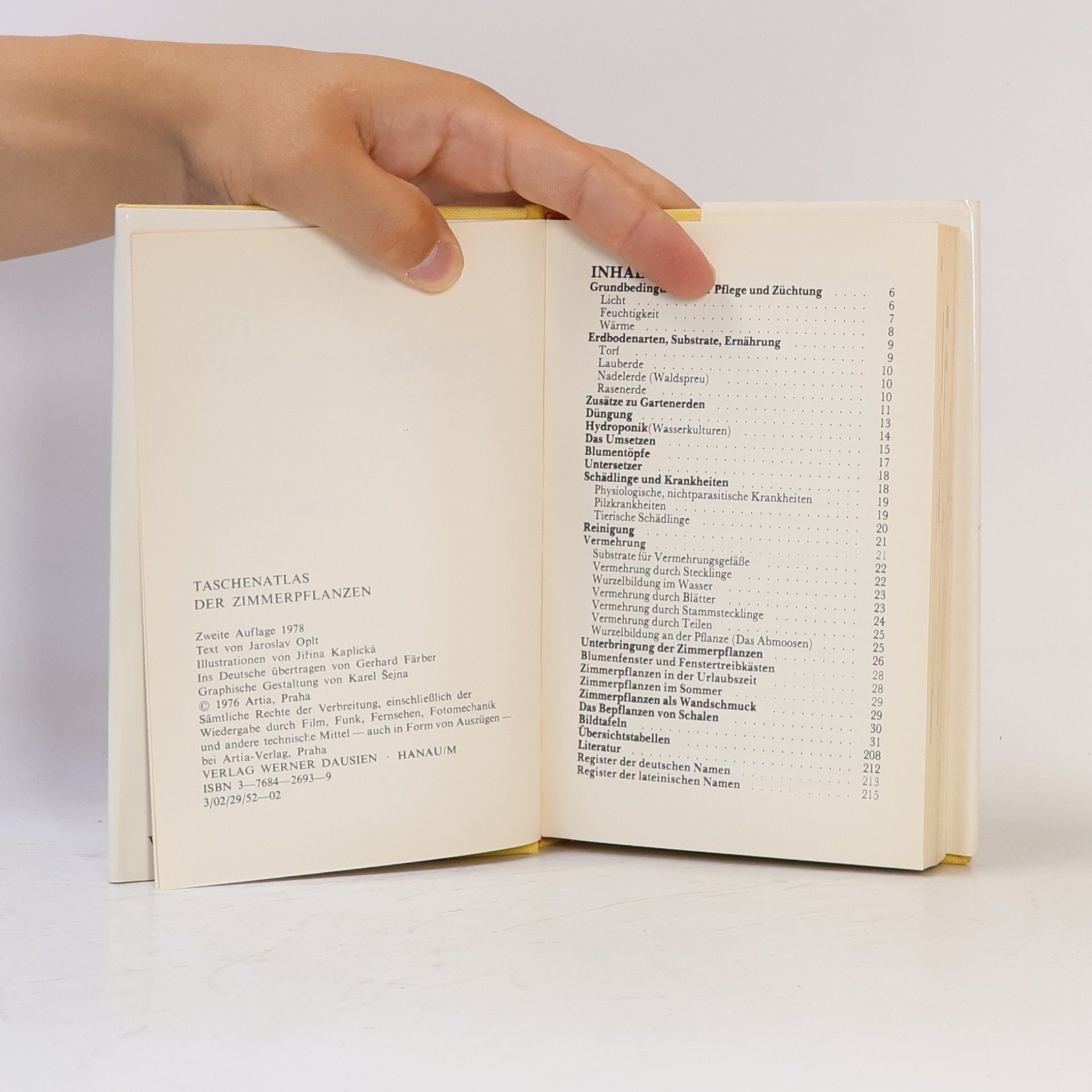 Jaroslav Oplt Taschenatlas der Zimmerpflanzen