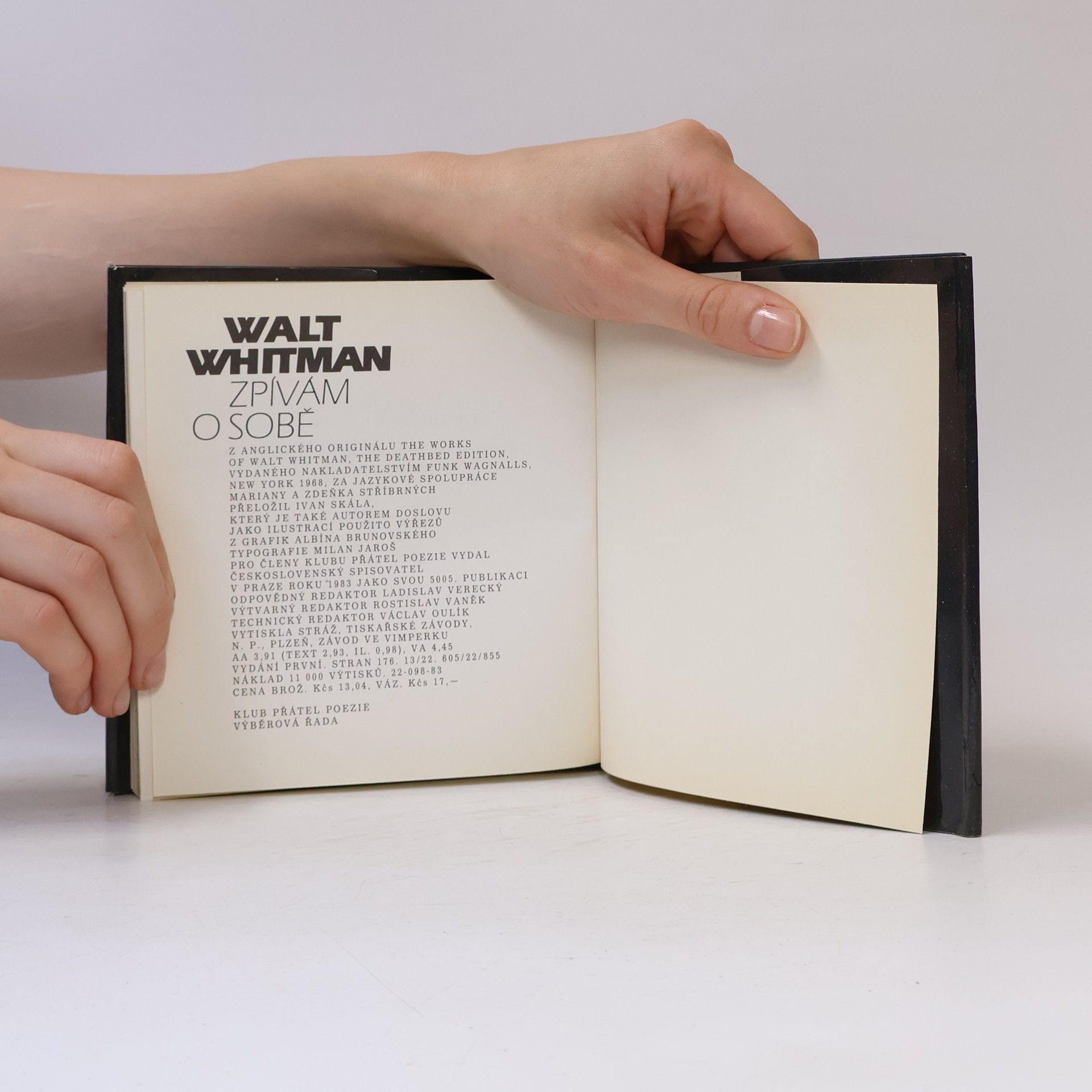 Walt Whitman Zpívám o sobě