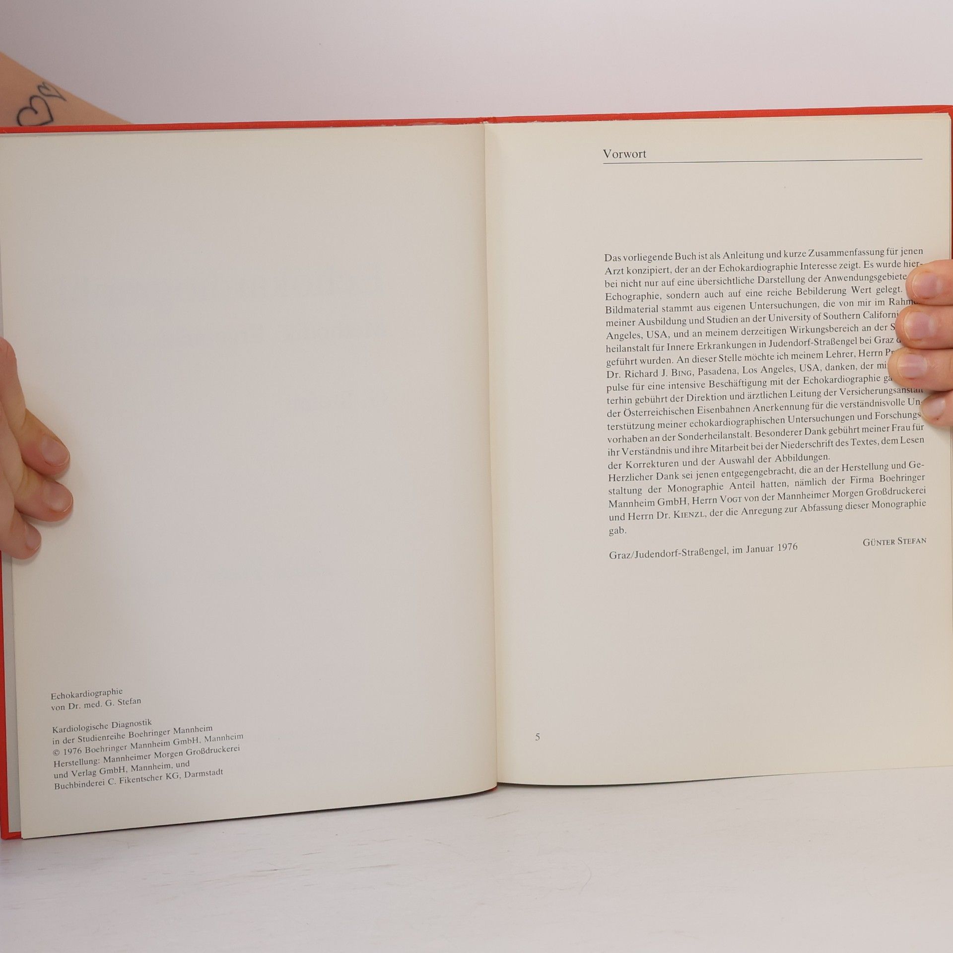 G. Stefan Kardiologische Diagnostik. Echokardiographie