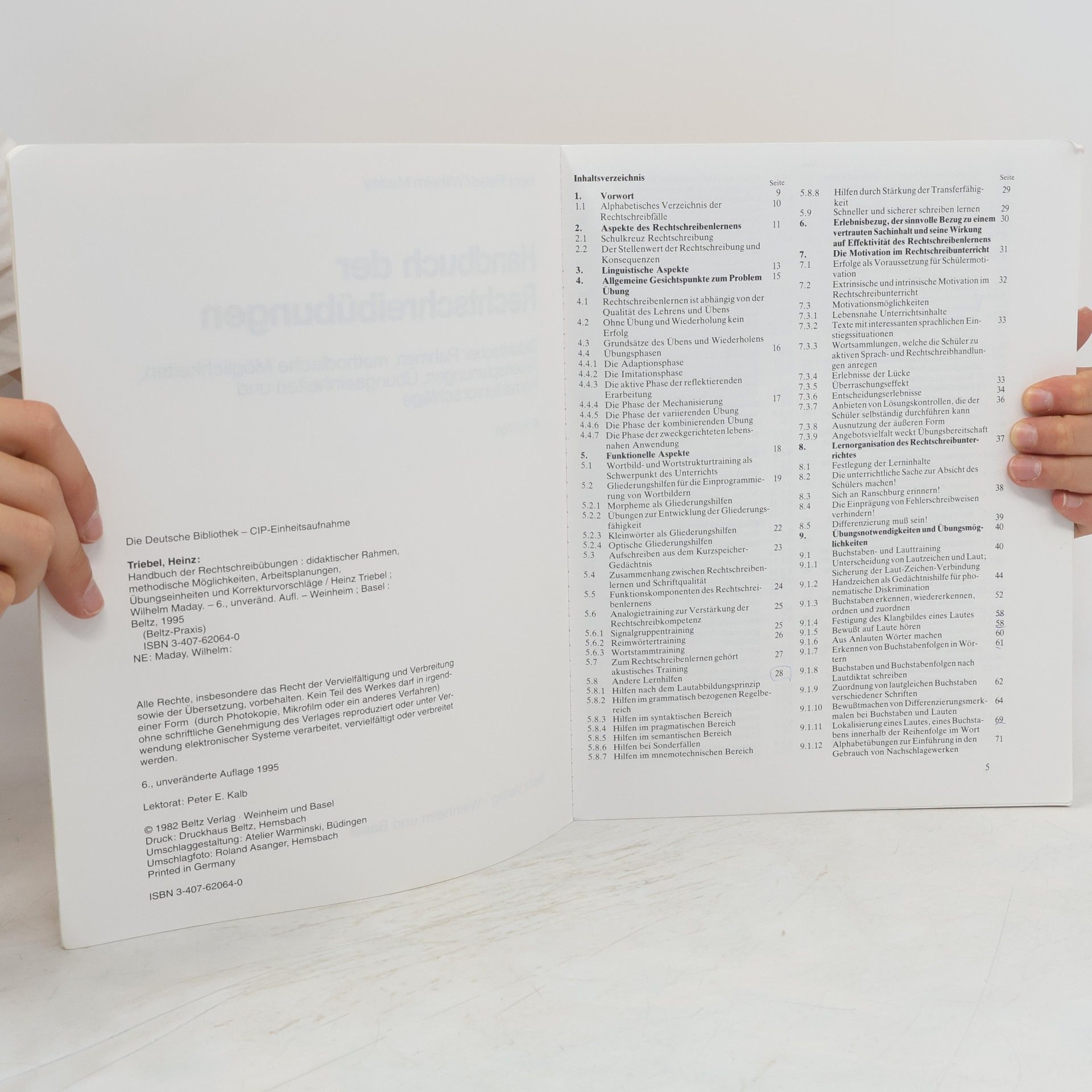 Heinz Triebel Beltz Praxis: Handbuch der Rechtschreibübungen
