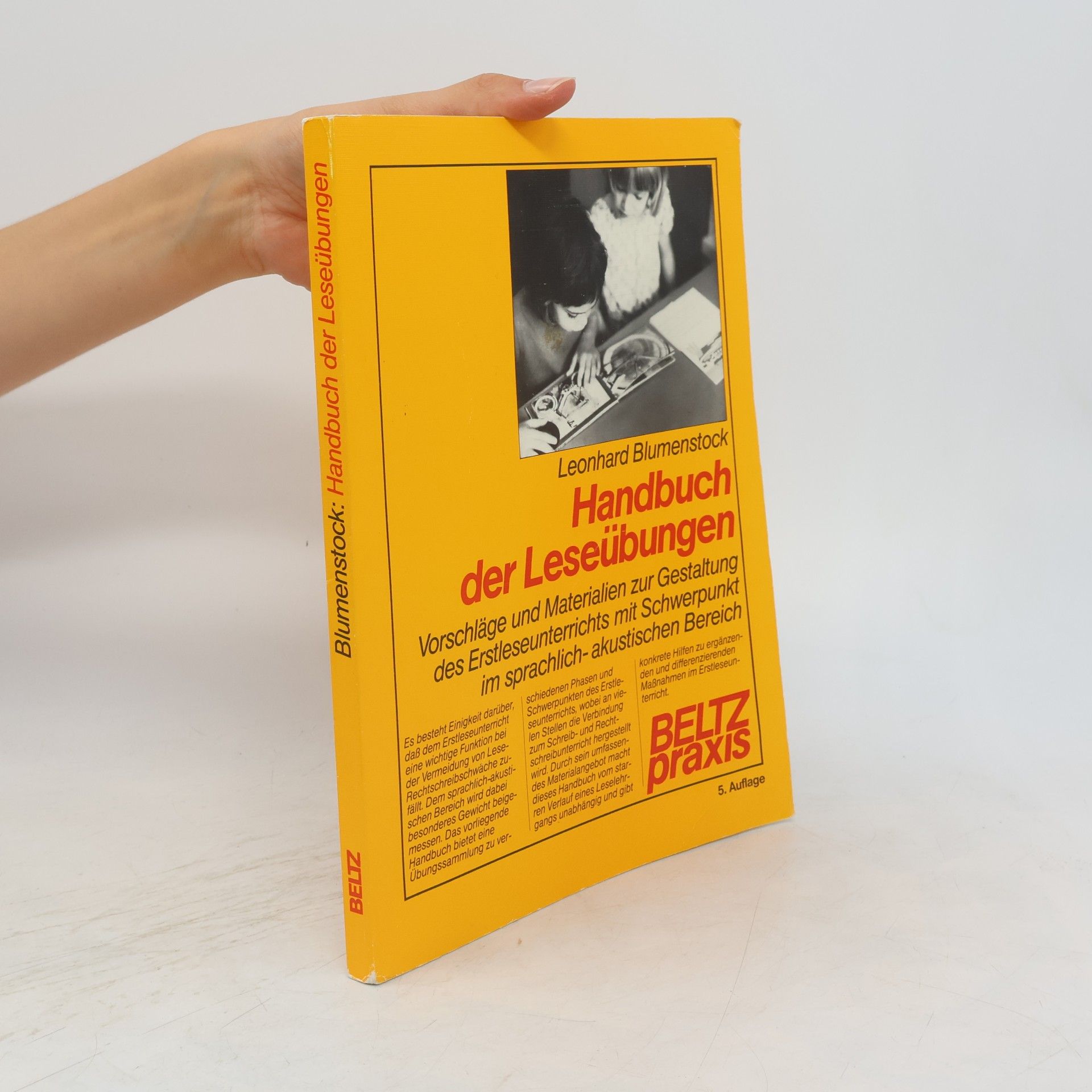Leonhard Blumenstock Handbuch der Leseübungen