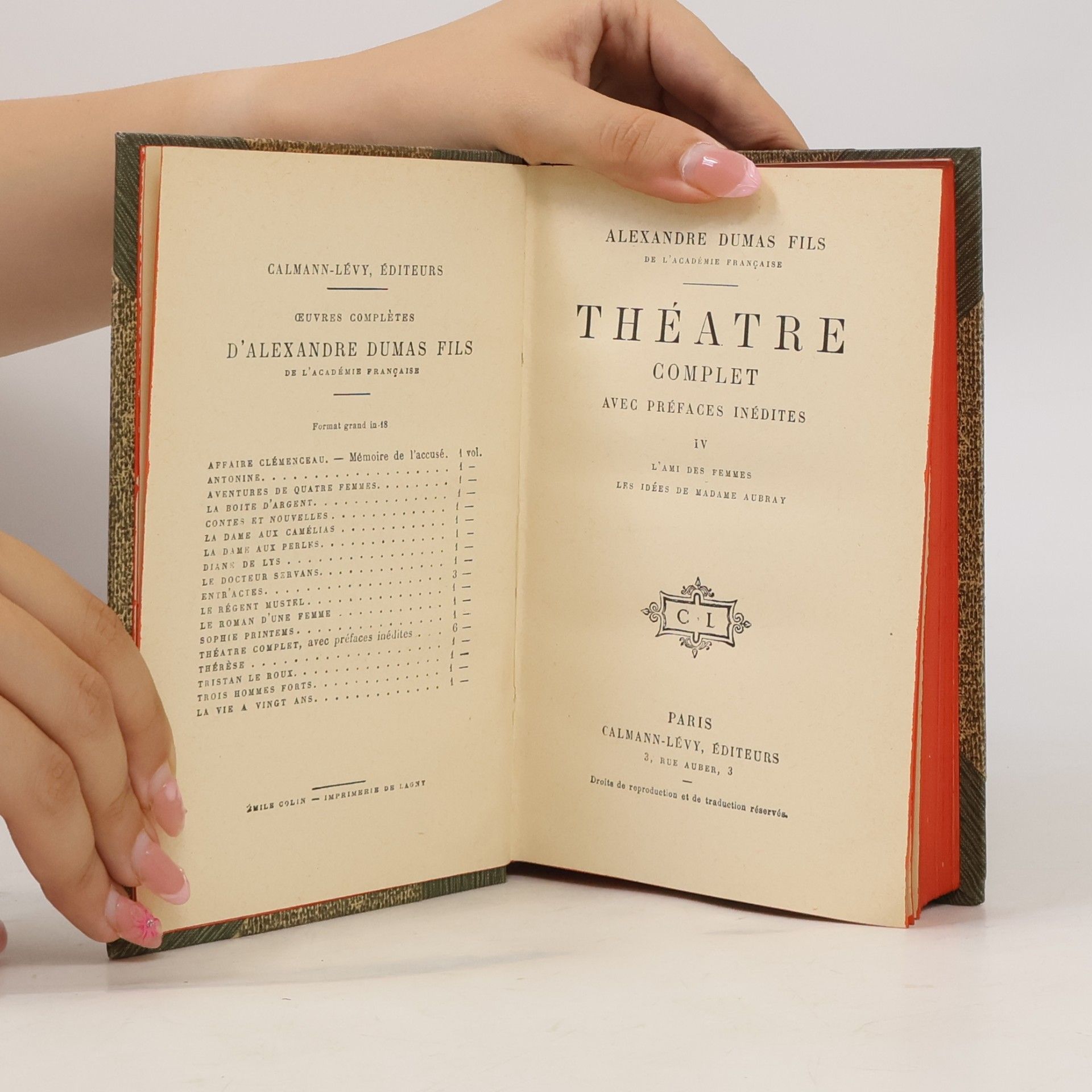 Alexandre Dumas der Ältere Theatre IV.