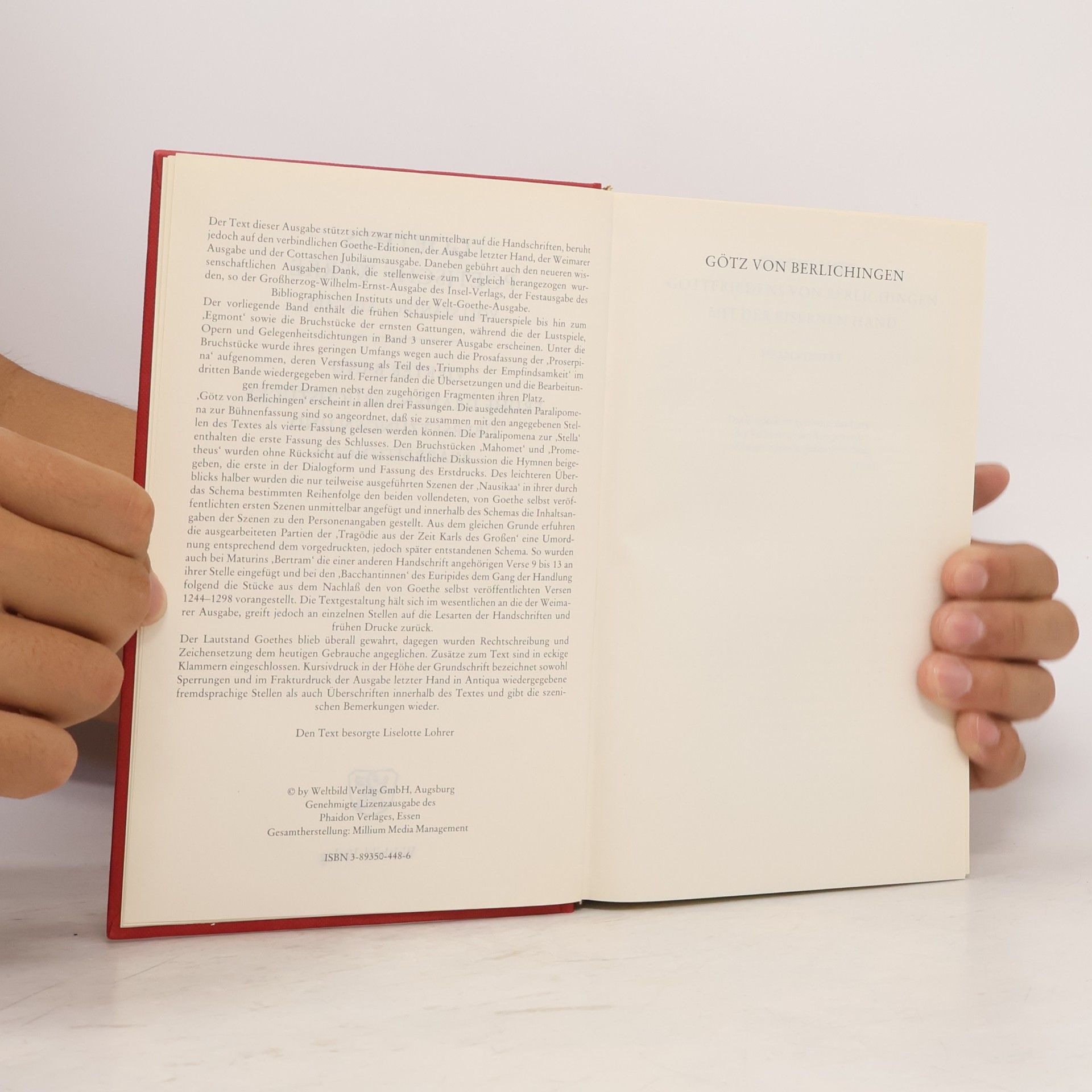 Johann Wolfgang von Goethe Goethes poetische Werke 4