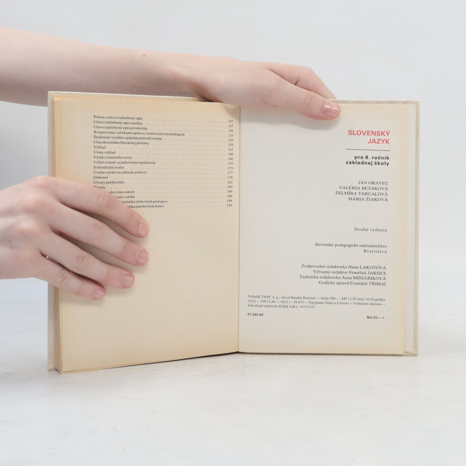Autores varios Slovenský jazyk pre 8. ročník základnej školy