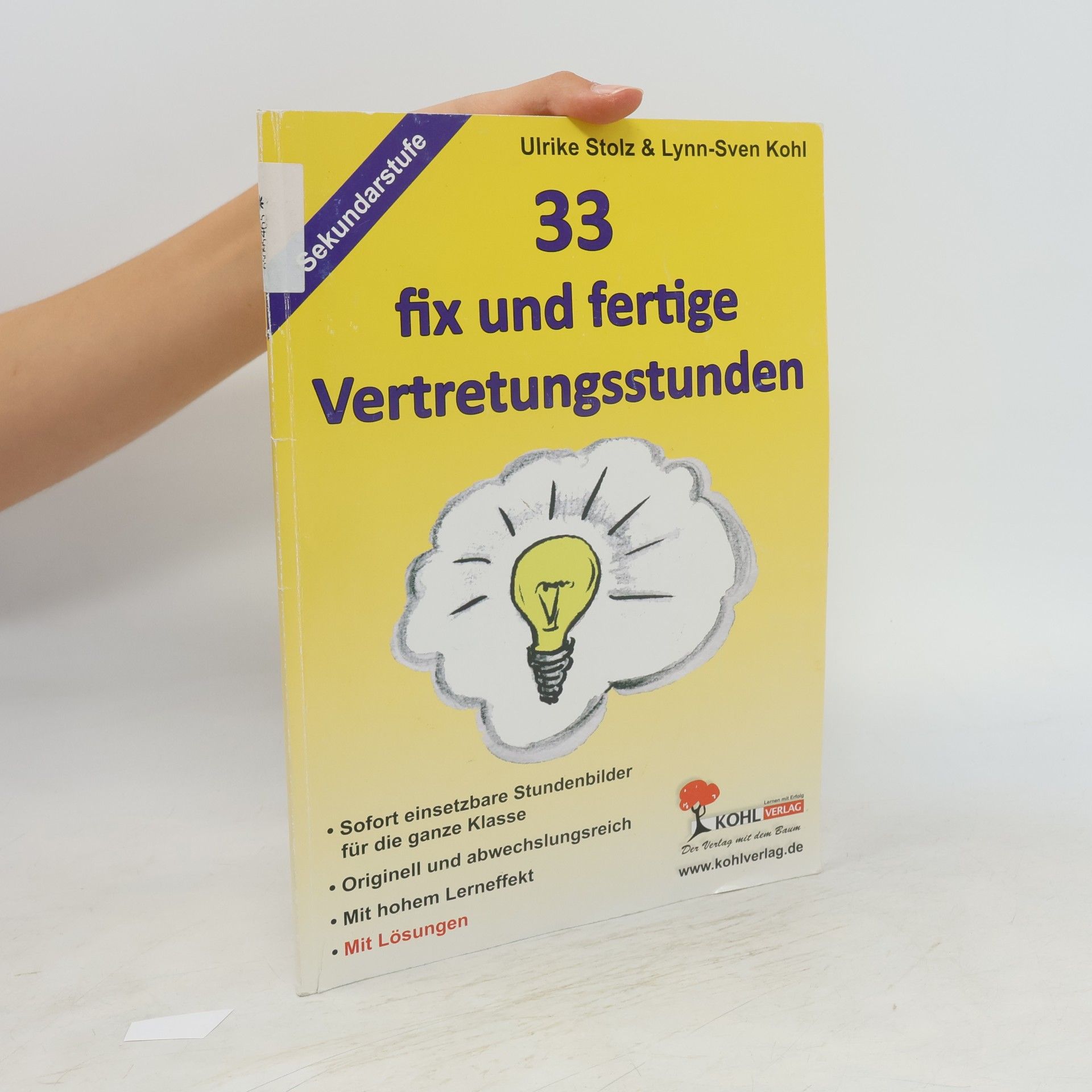 Sekundarstufe: 33 fix und fertige Vertretungsstunden