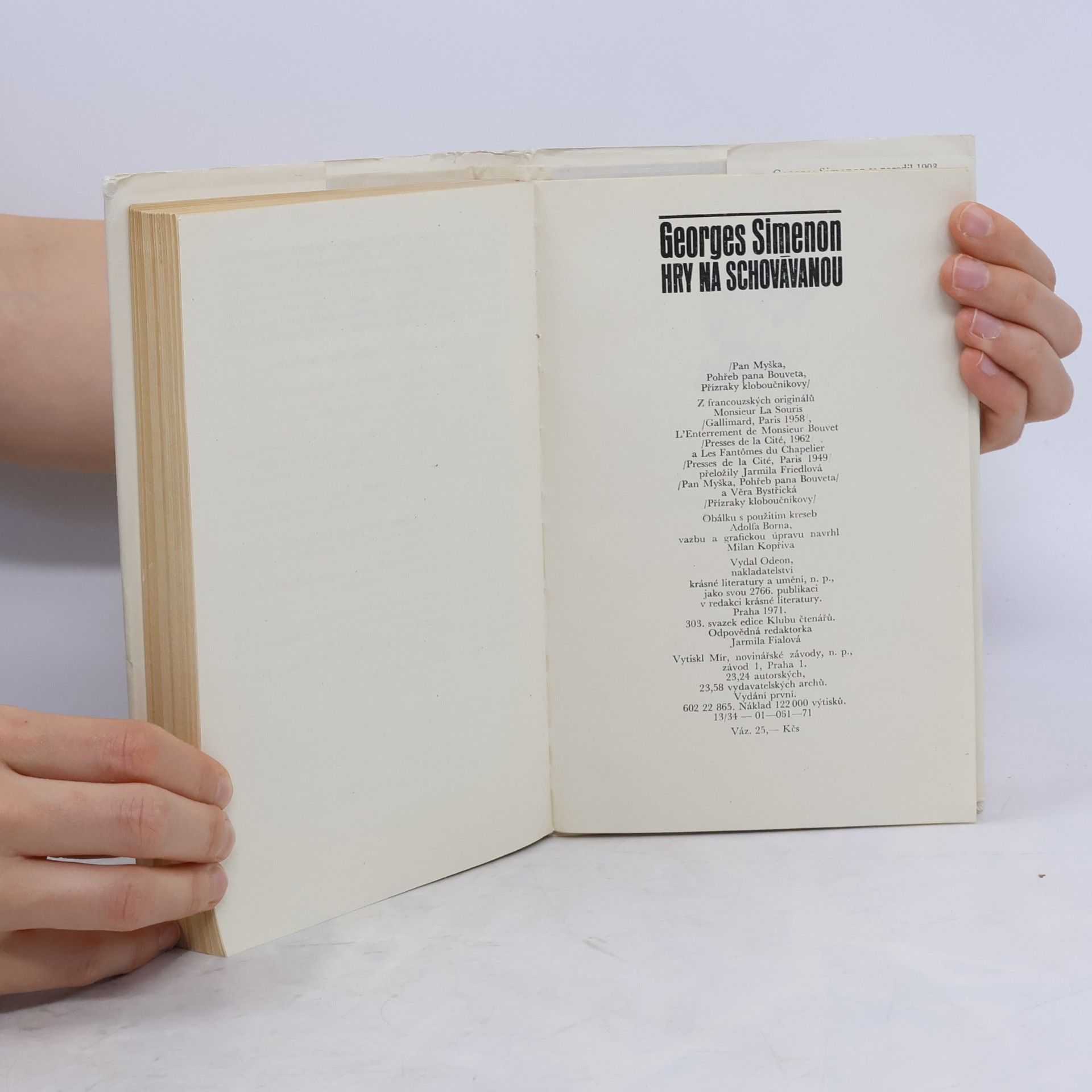 Georges Simenon Hry na schovávanou