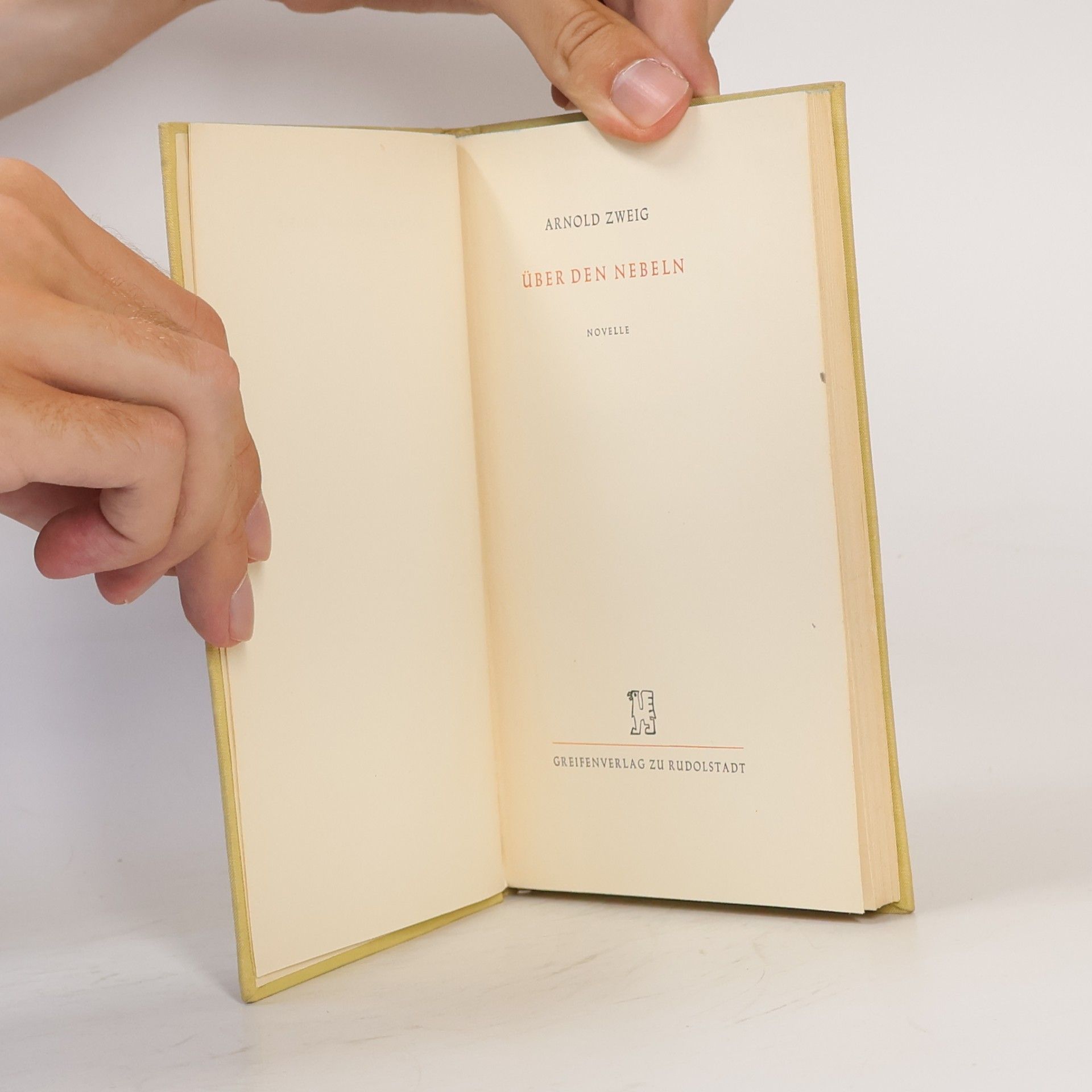 Arnold Zweig Über den nebeln